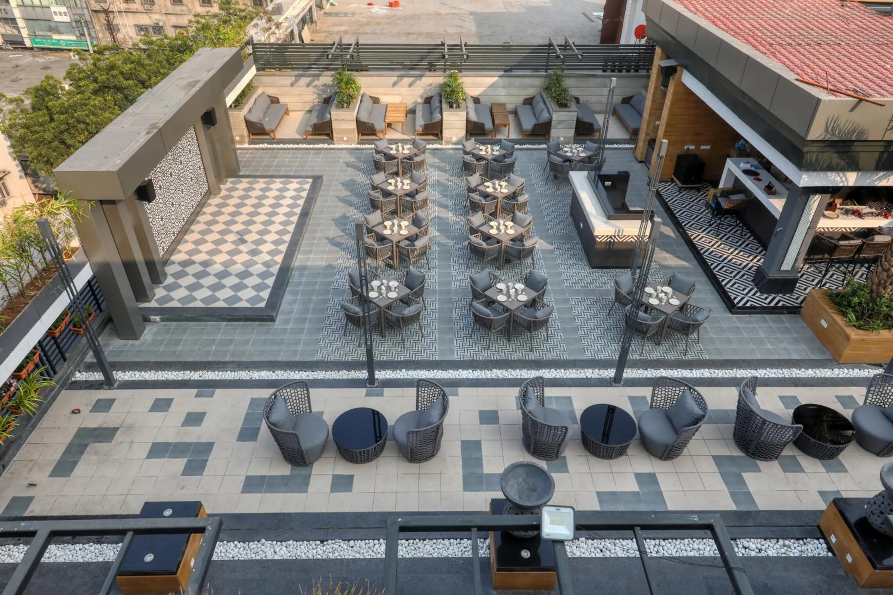 Bird's eye view in Hotel Delice