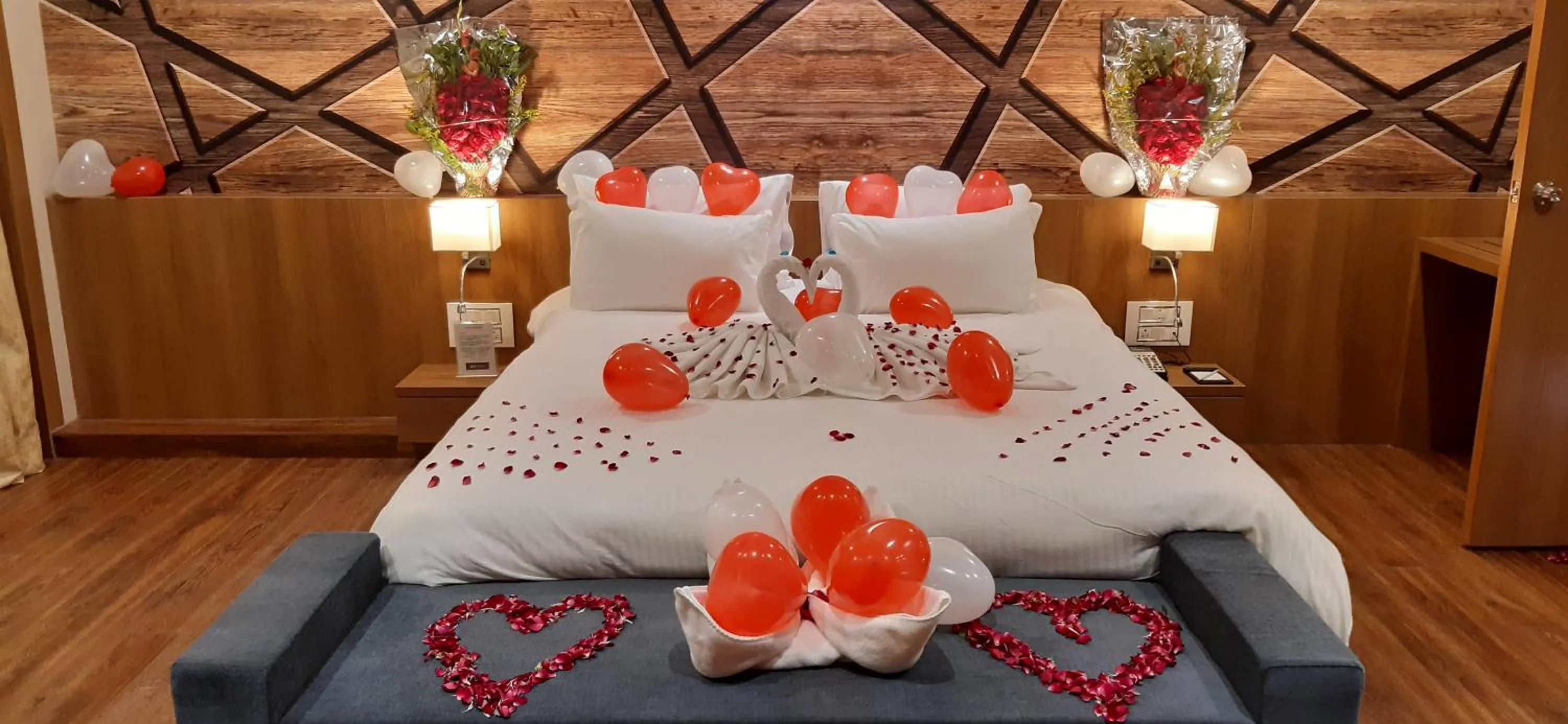 Decorative detail, Bed in Hotel Delice