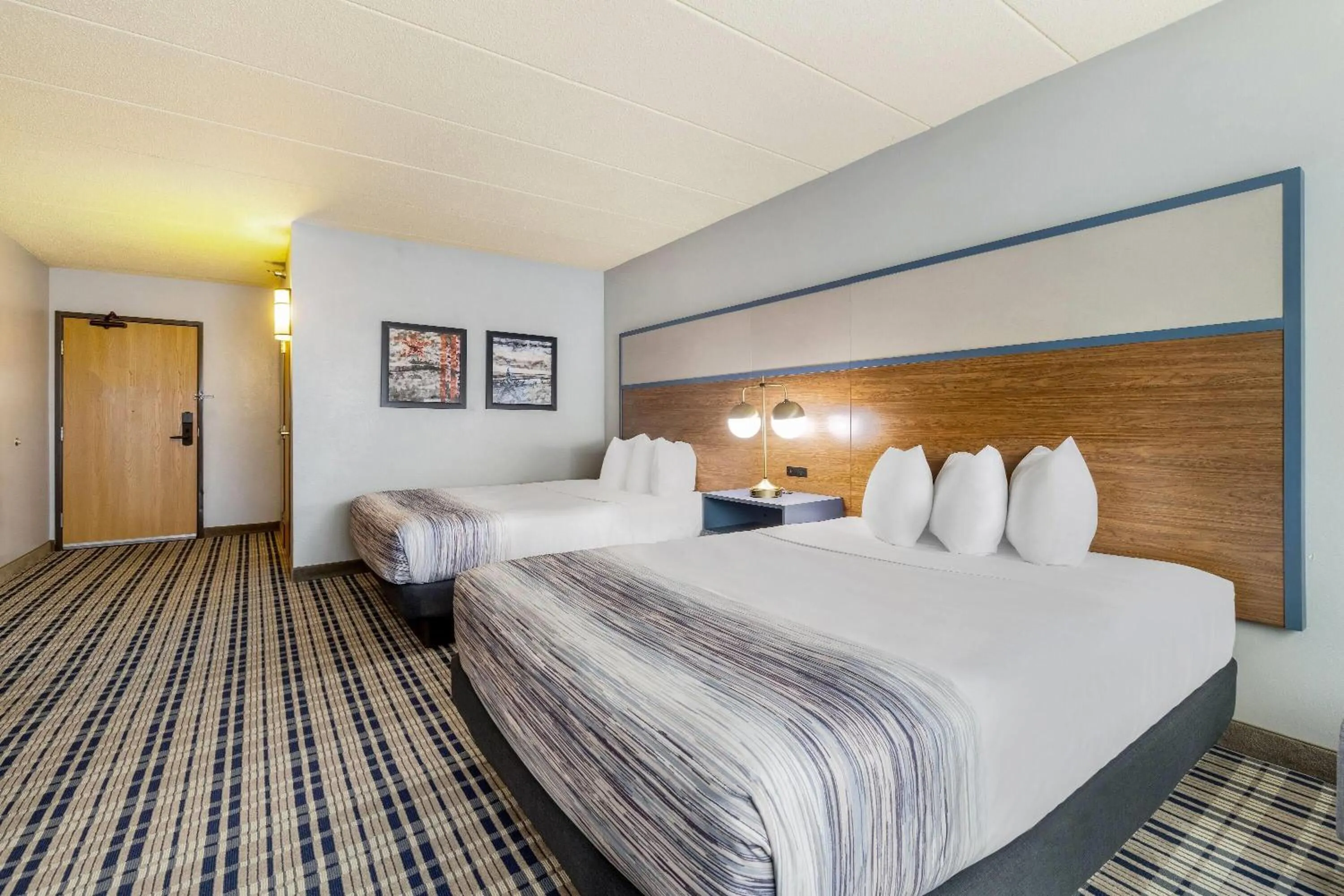 Bed in AmericInn by Wyndham Chamberlain Conference Center