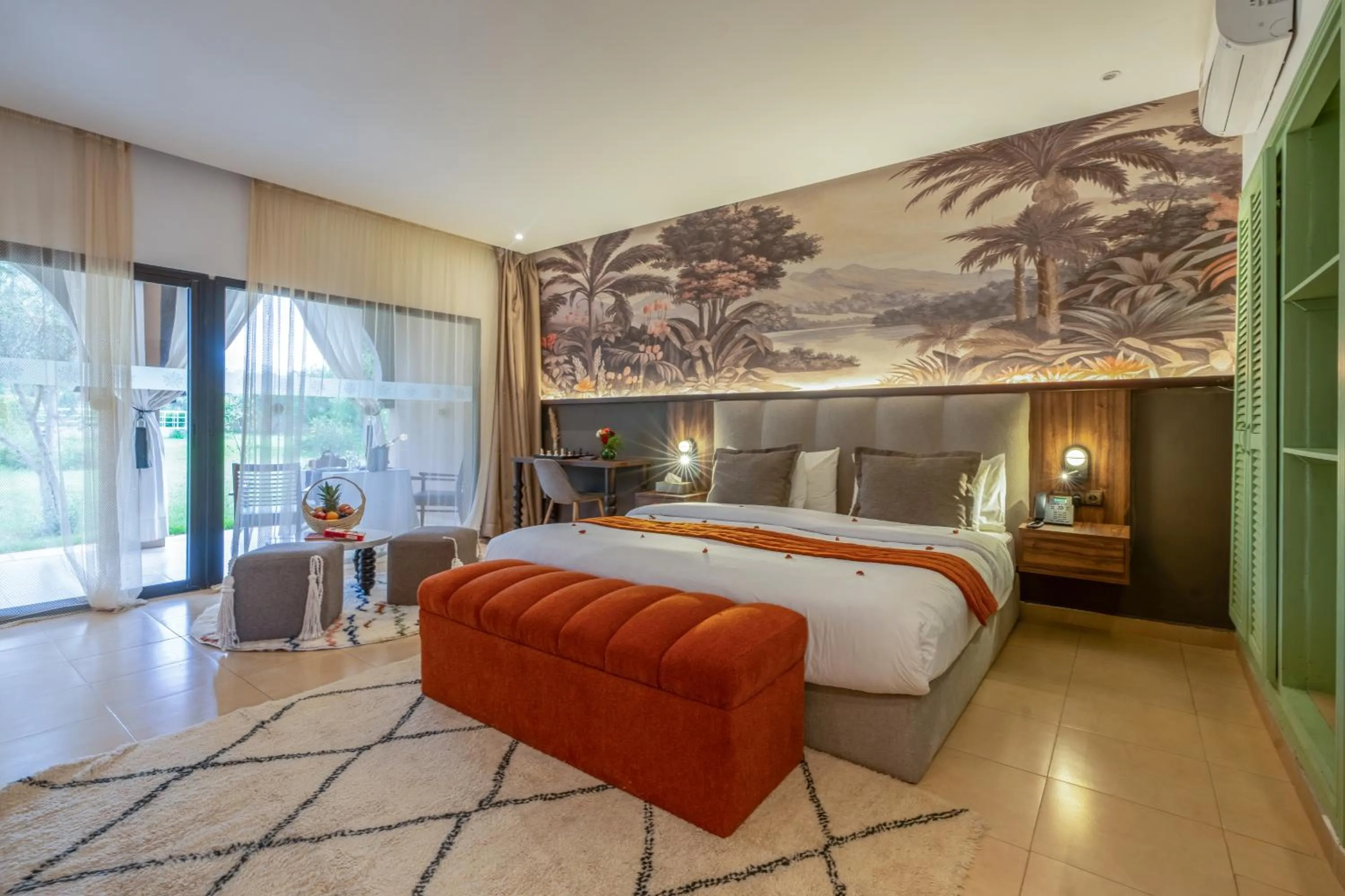 Bed in Taj Atlas Wellness Boutique Hôtel & Spa