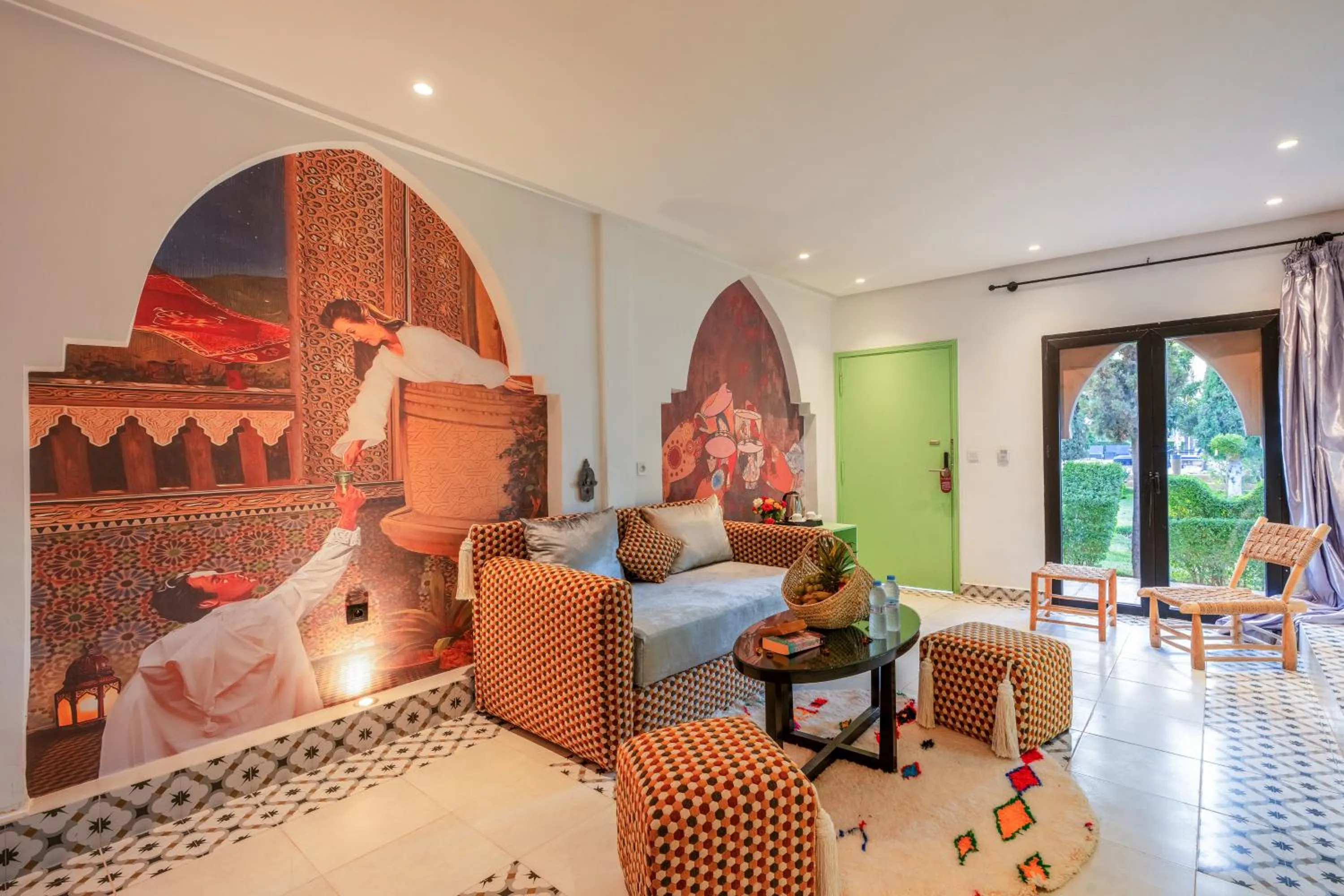 Bed in Taj Atlas Wellness Boutique Hôtel & Spa