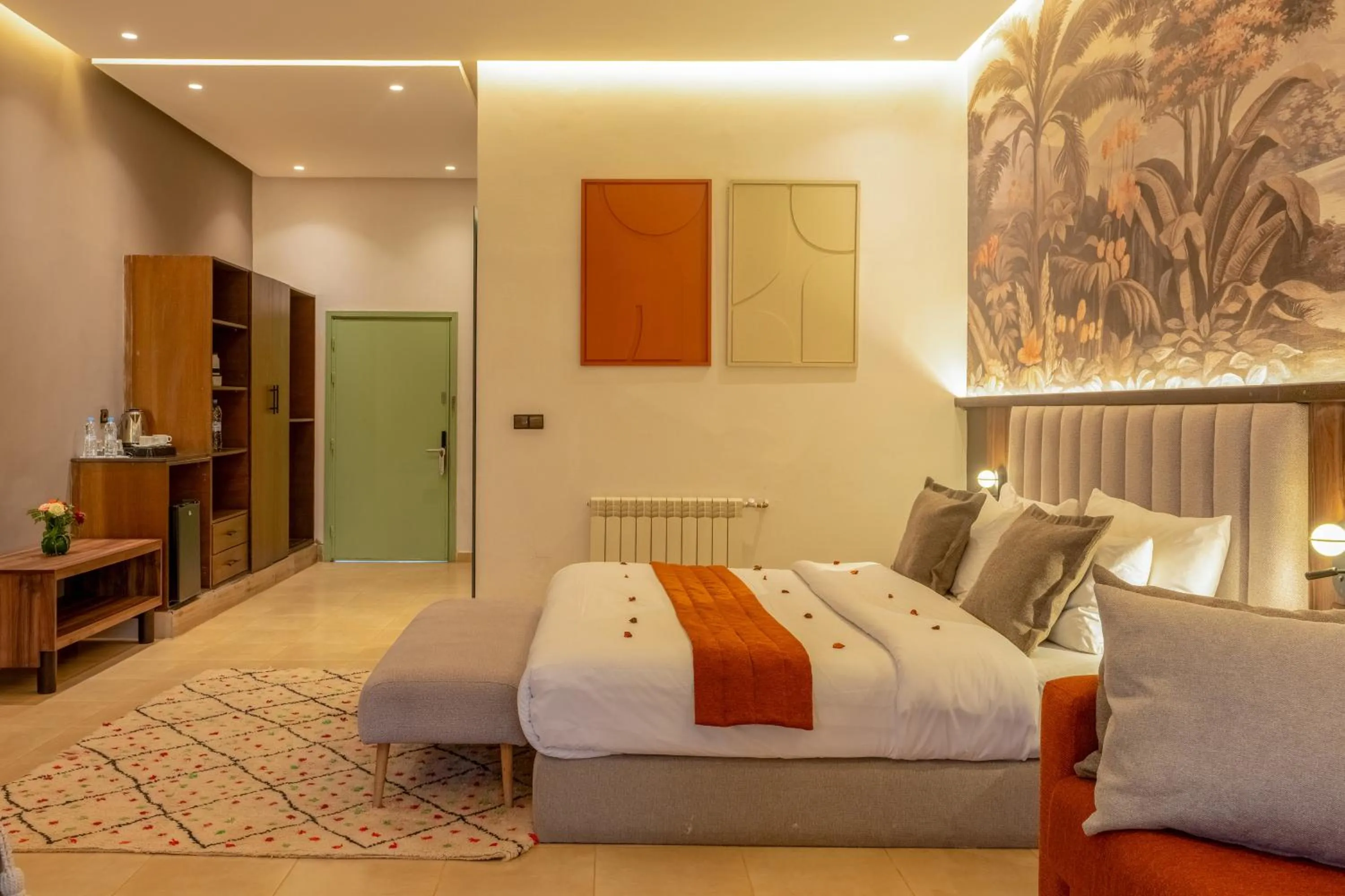 Bed in Taj Atlas Wellness Boutique Hôtel & Spa