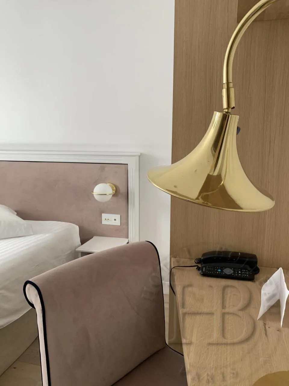 Decorative detail, Bed in Hotel Boileau