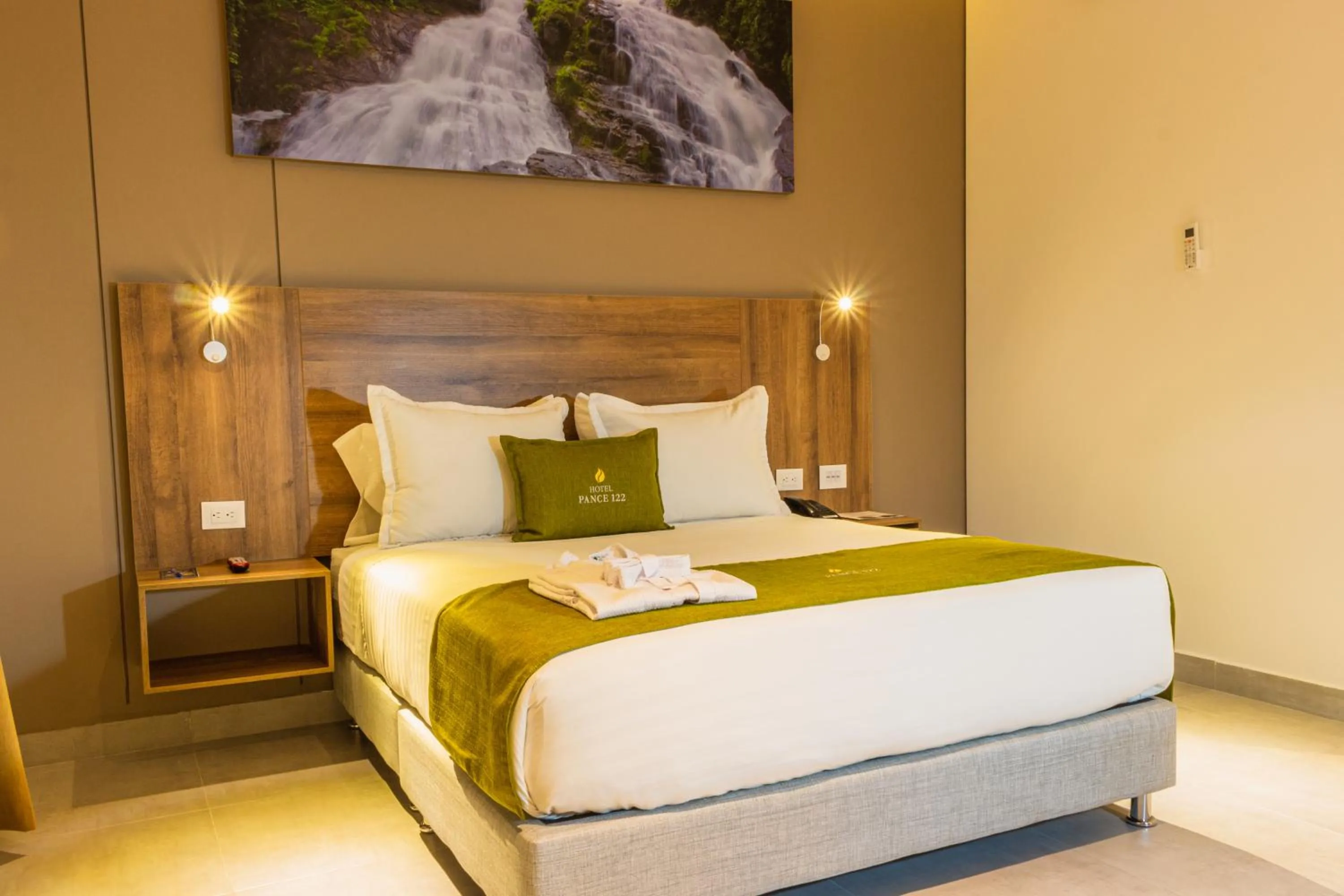 Bed in Hotel Pance 122 Wellness Spa