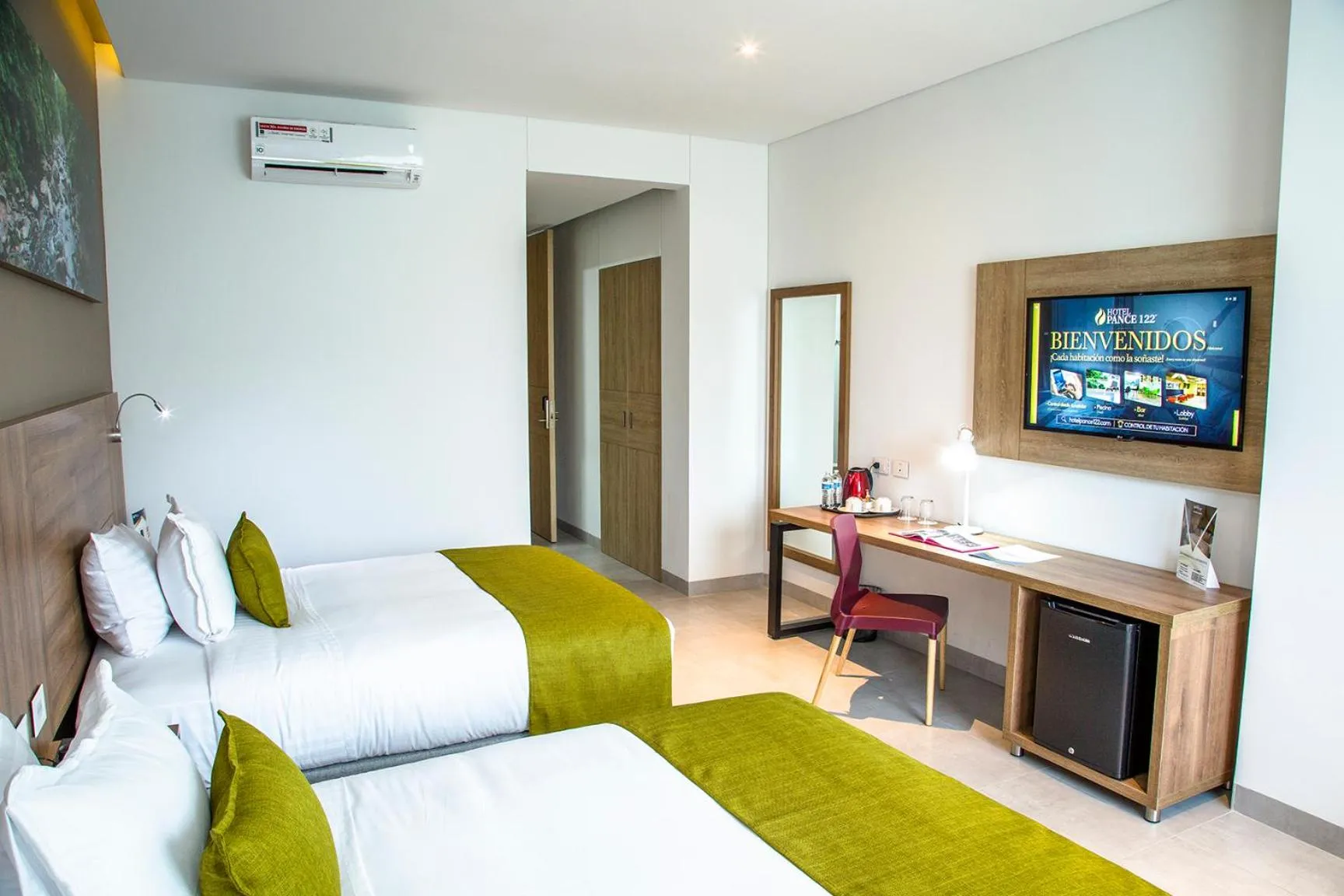 Bed in Hotel Pance 122 Wellness Spa