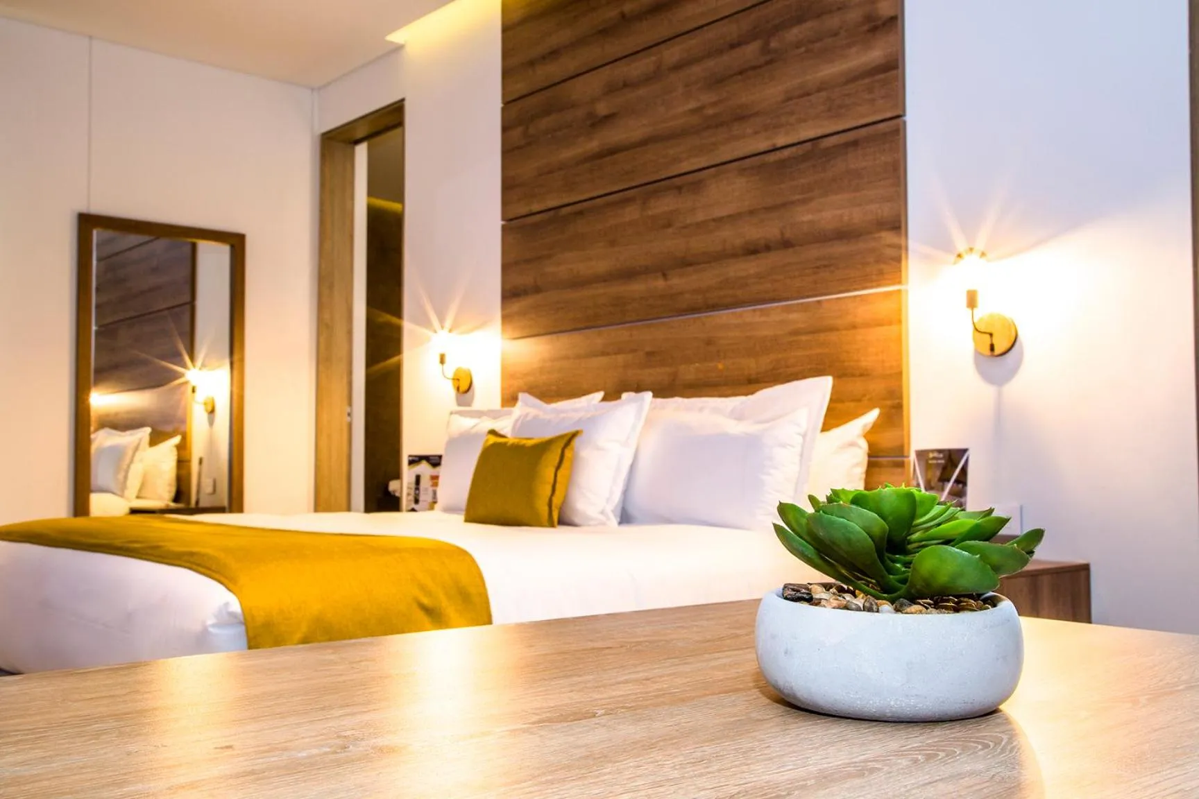 Bed in Hotel Pance 122 Wellness Spa