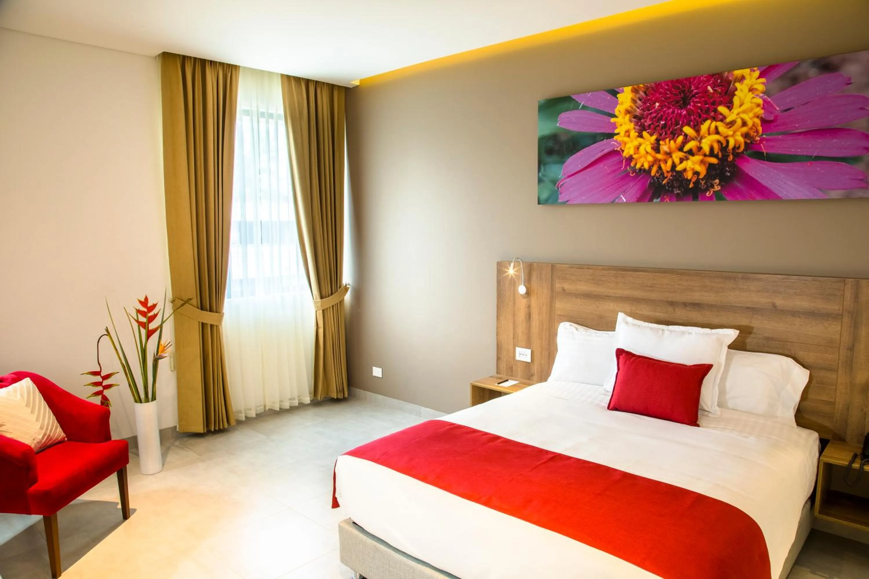 Bed in Hotel Pance 122 Wellness Spa