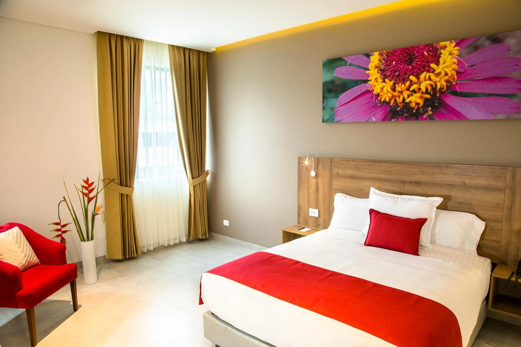 Bed in Hotel Pance 122 Wellness Spa