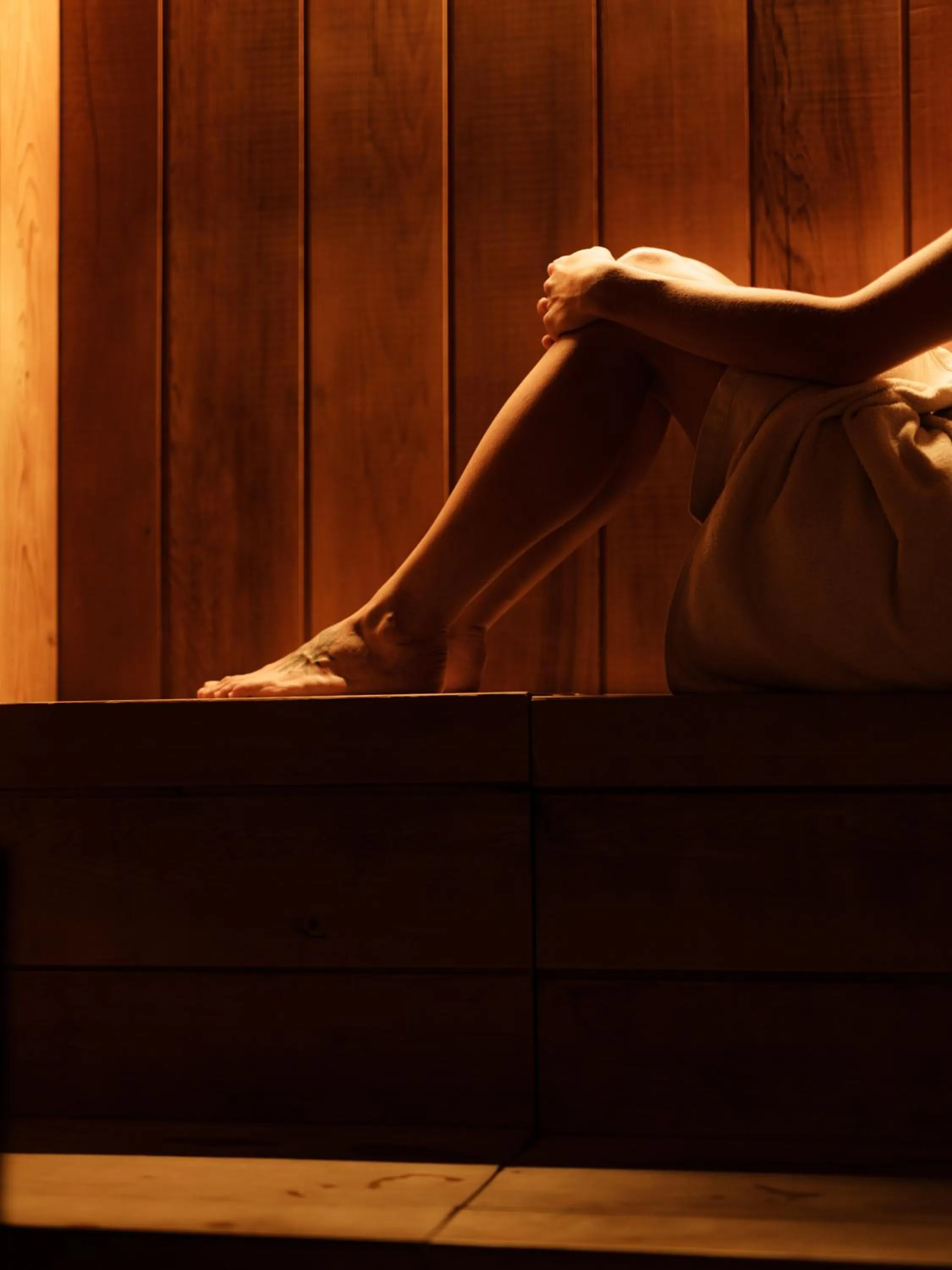 Sauna in Demeure Castel Brando Hôtel & Spa