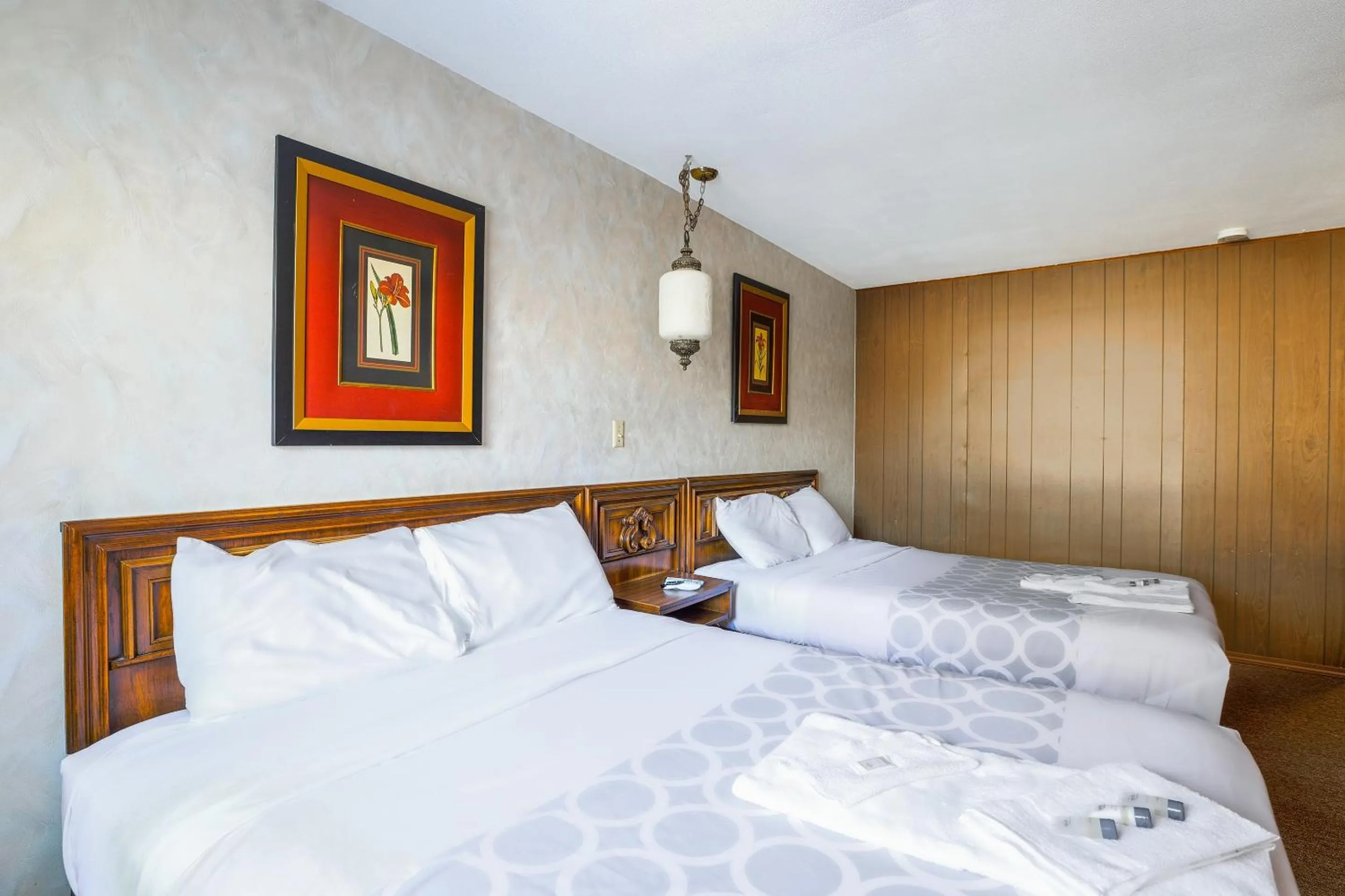 Bedroom, Bed in Love Hotels Tomahawk by OYO at Lake Mohawksin WI