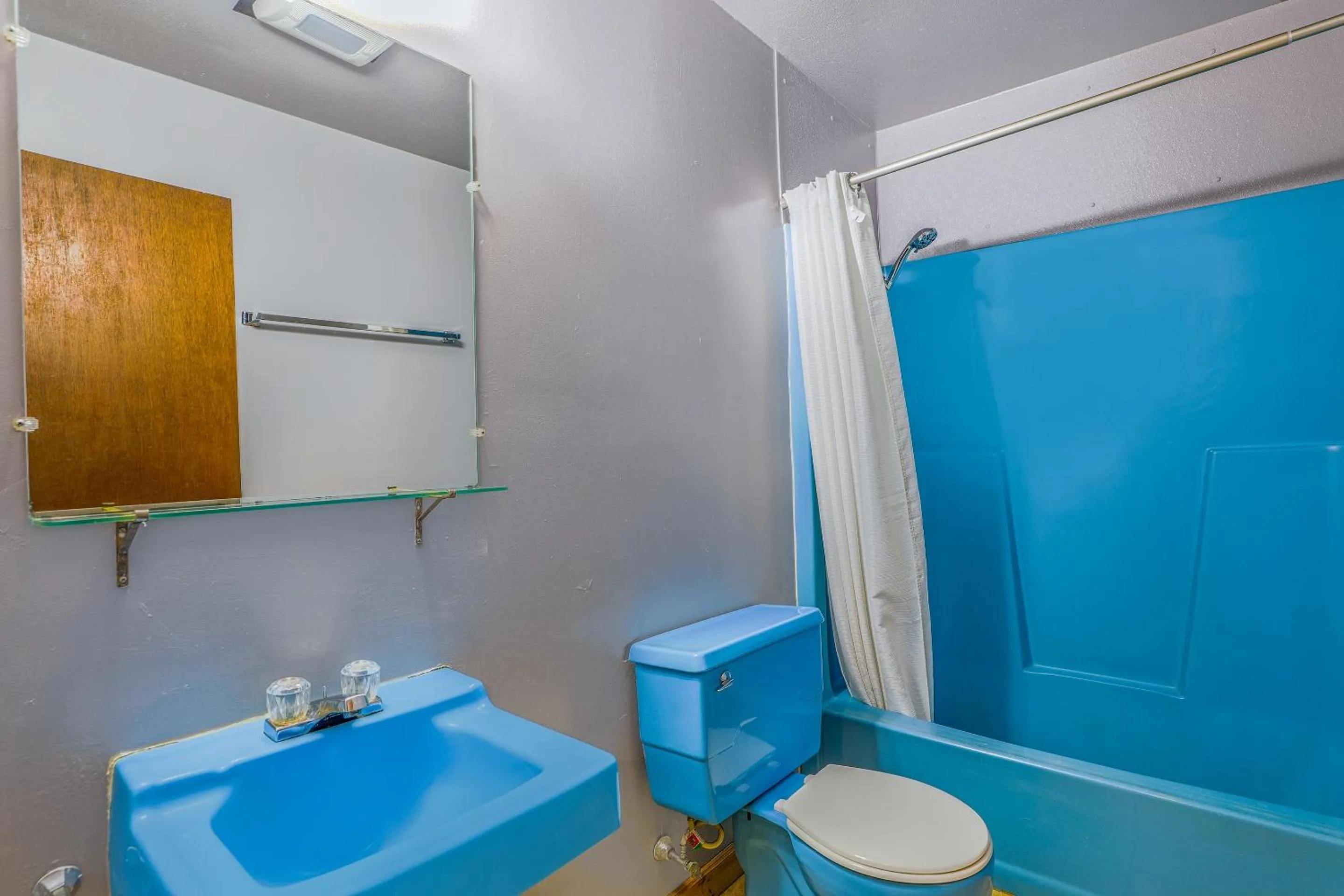 Bathroom in Love Hotels Tomahawk by OYO at Lake Mohawksin WI