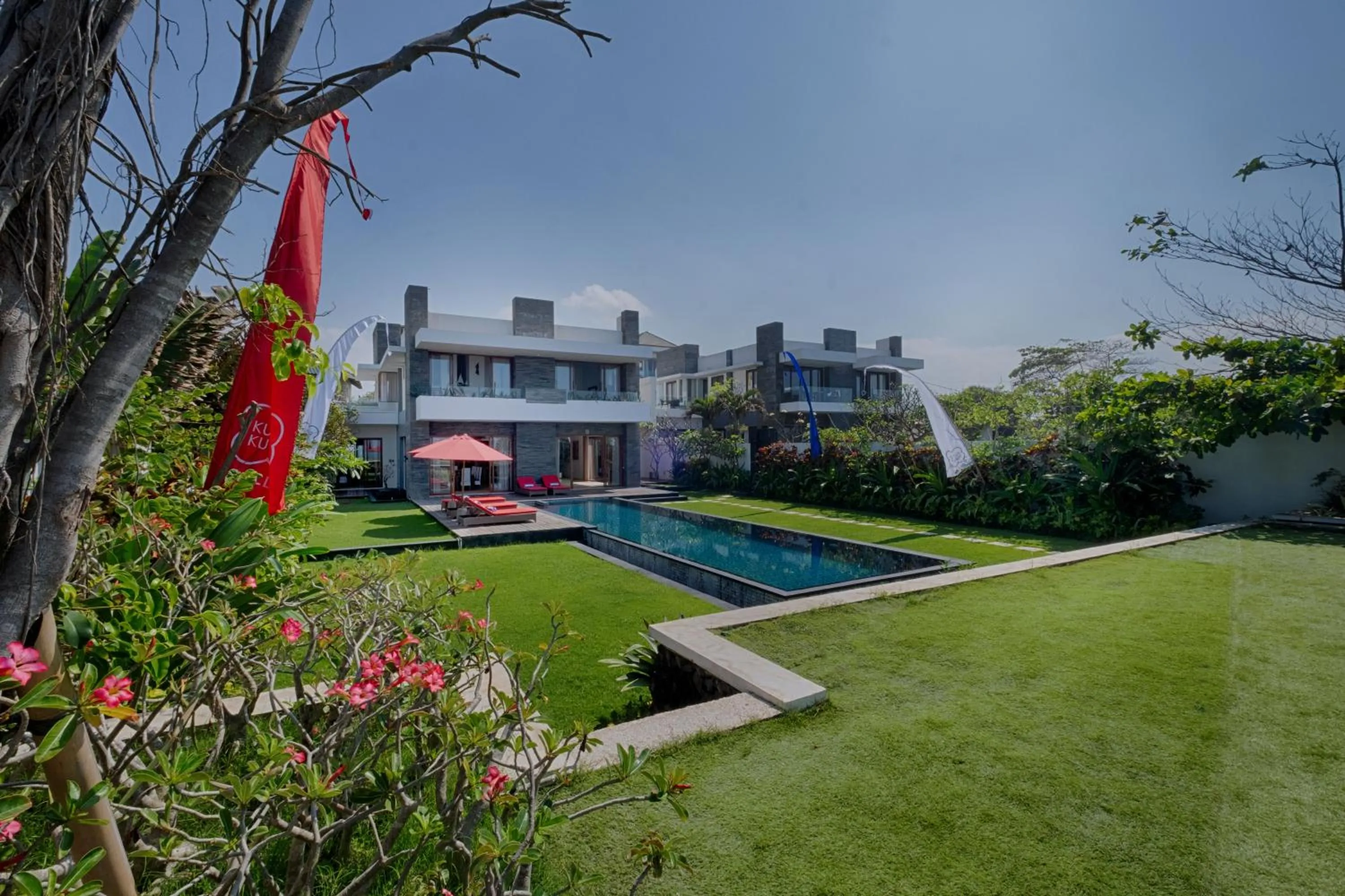 Garden in Keramas Beachfront Villa by Sanga Sanga Hospitality