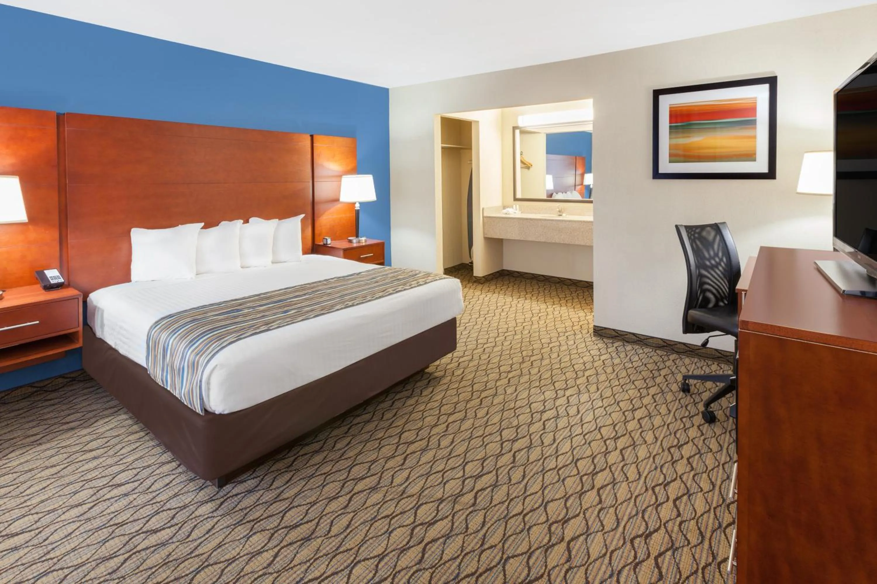 Bathroom in Baymont by Wyndham St. Ignace Lakefront