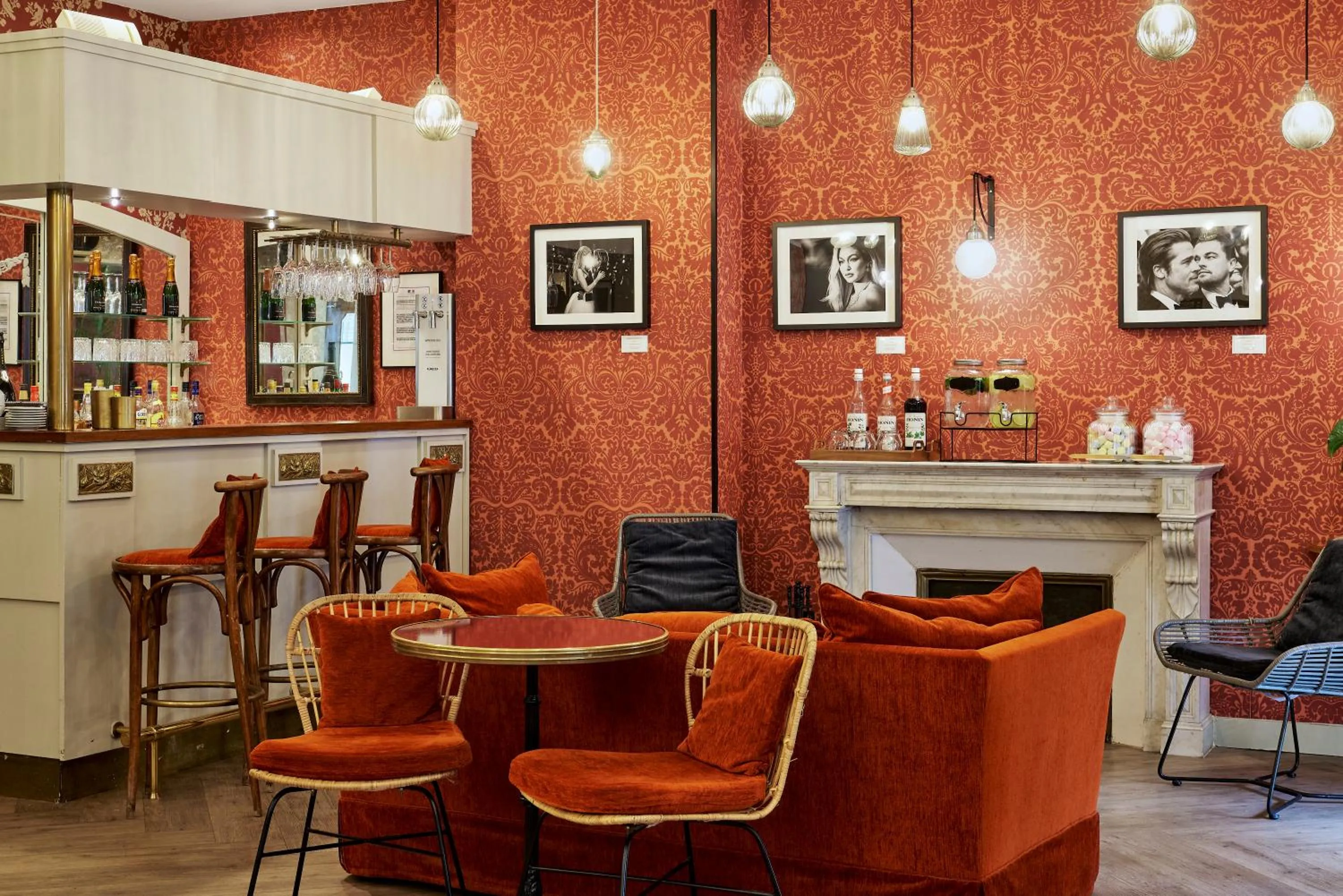 Lobby or reception in Hotel Le Grimaldi by Happyculture