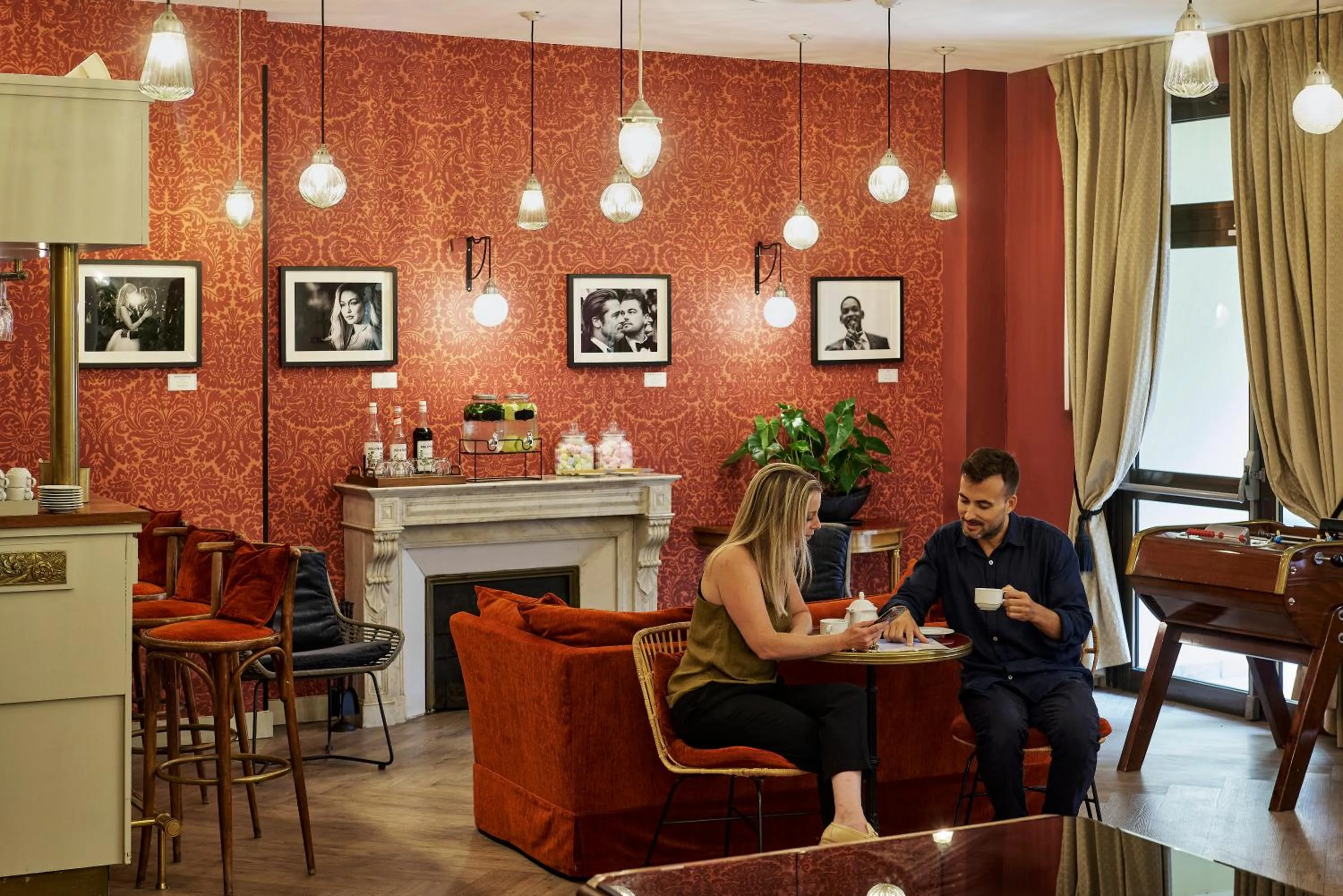 Lobby or reception in Hotel Le Grimaldi by Happyculture