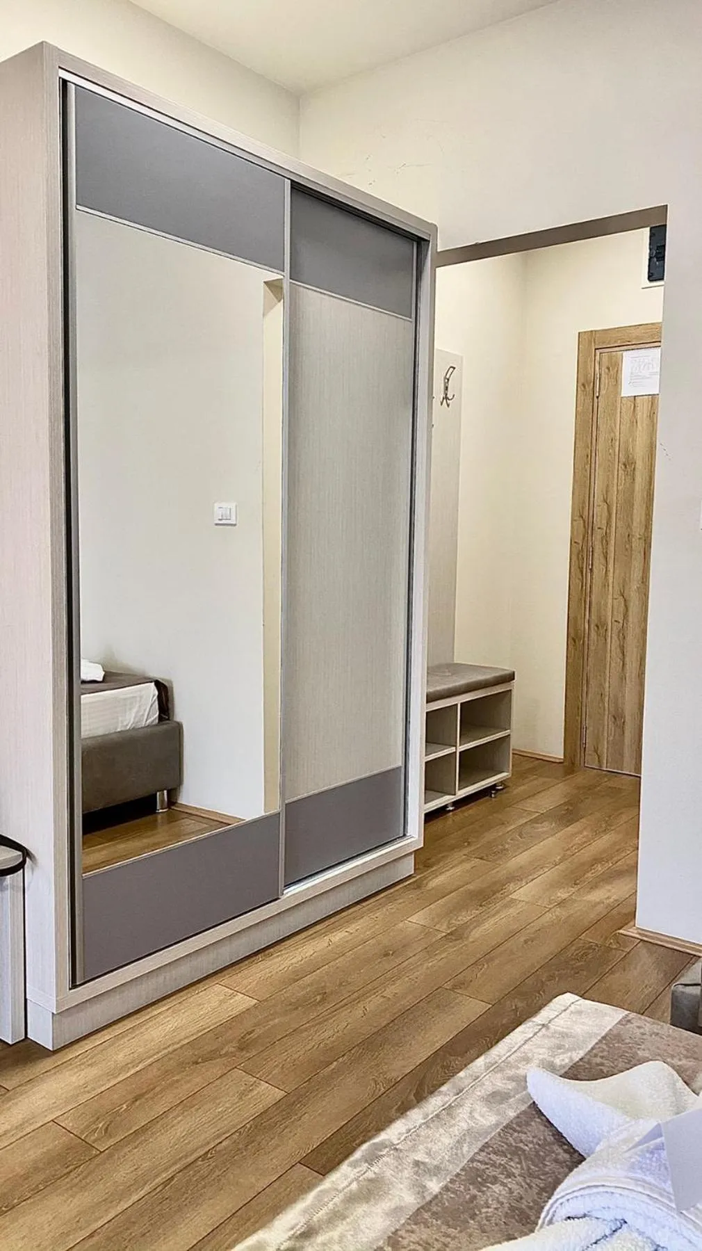 Toilet, Bed in Hotel Olimpija plus