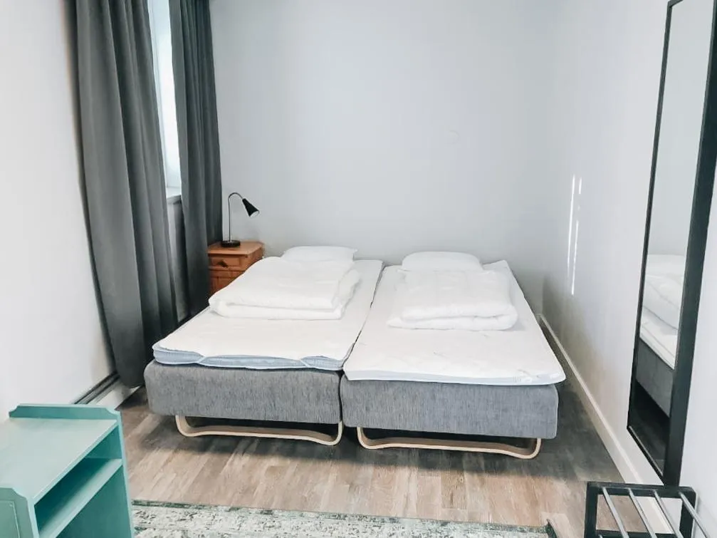 Bed in Åsens Vandrarhem Uvboet