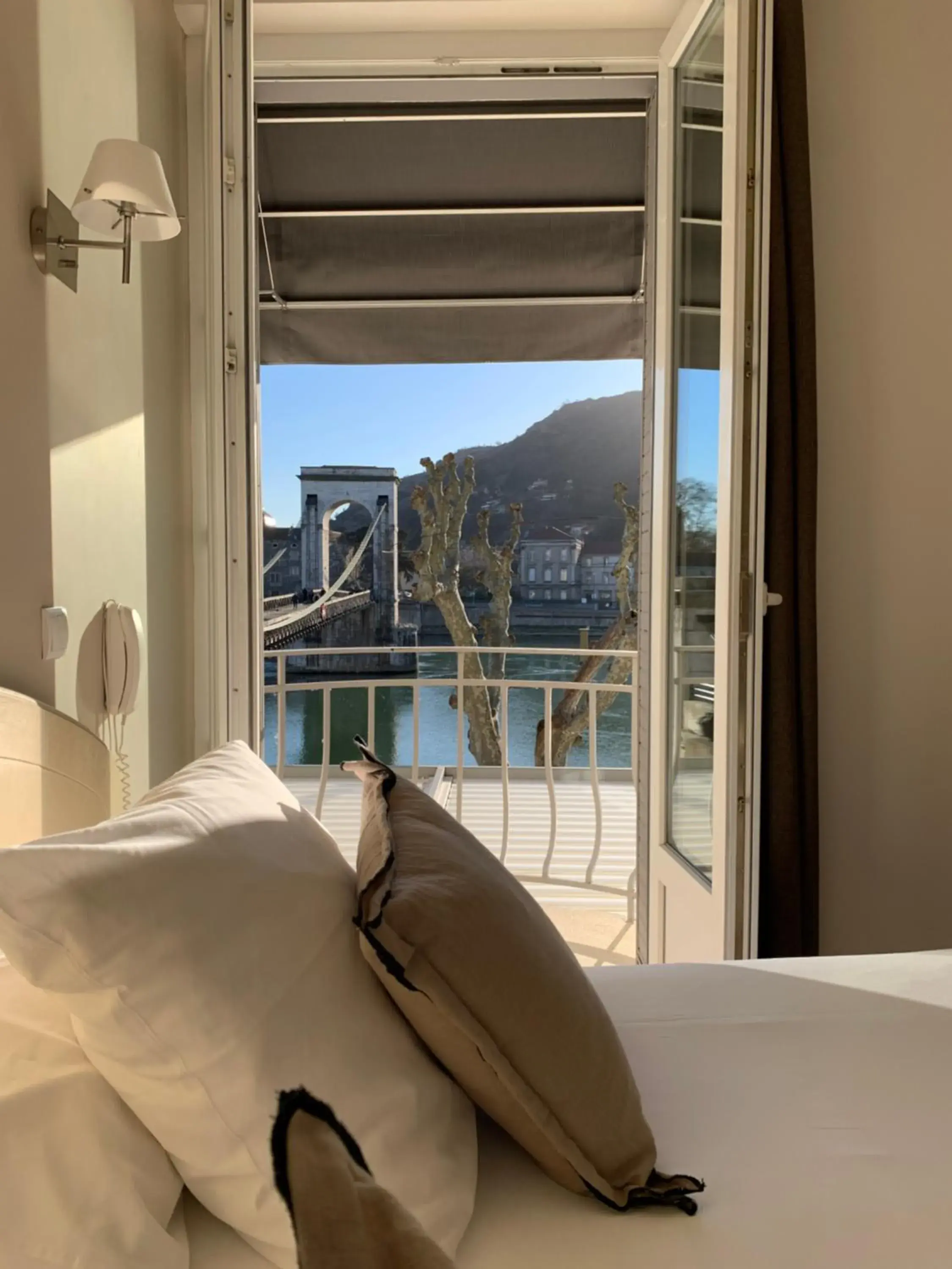 Comfort Double Room with Balcony in Hôtel Les Deux Coteaux Comfort Double Room with Balcony in Hôtel Les Deux Coteaux