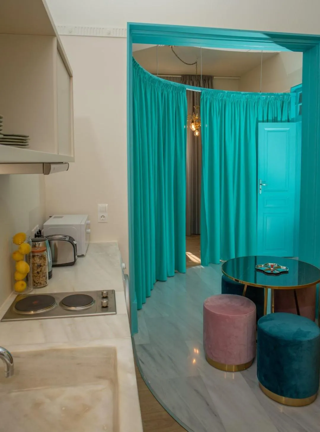 Kitchen or kitchenette in KERAMOS Athens