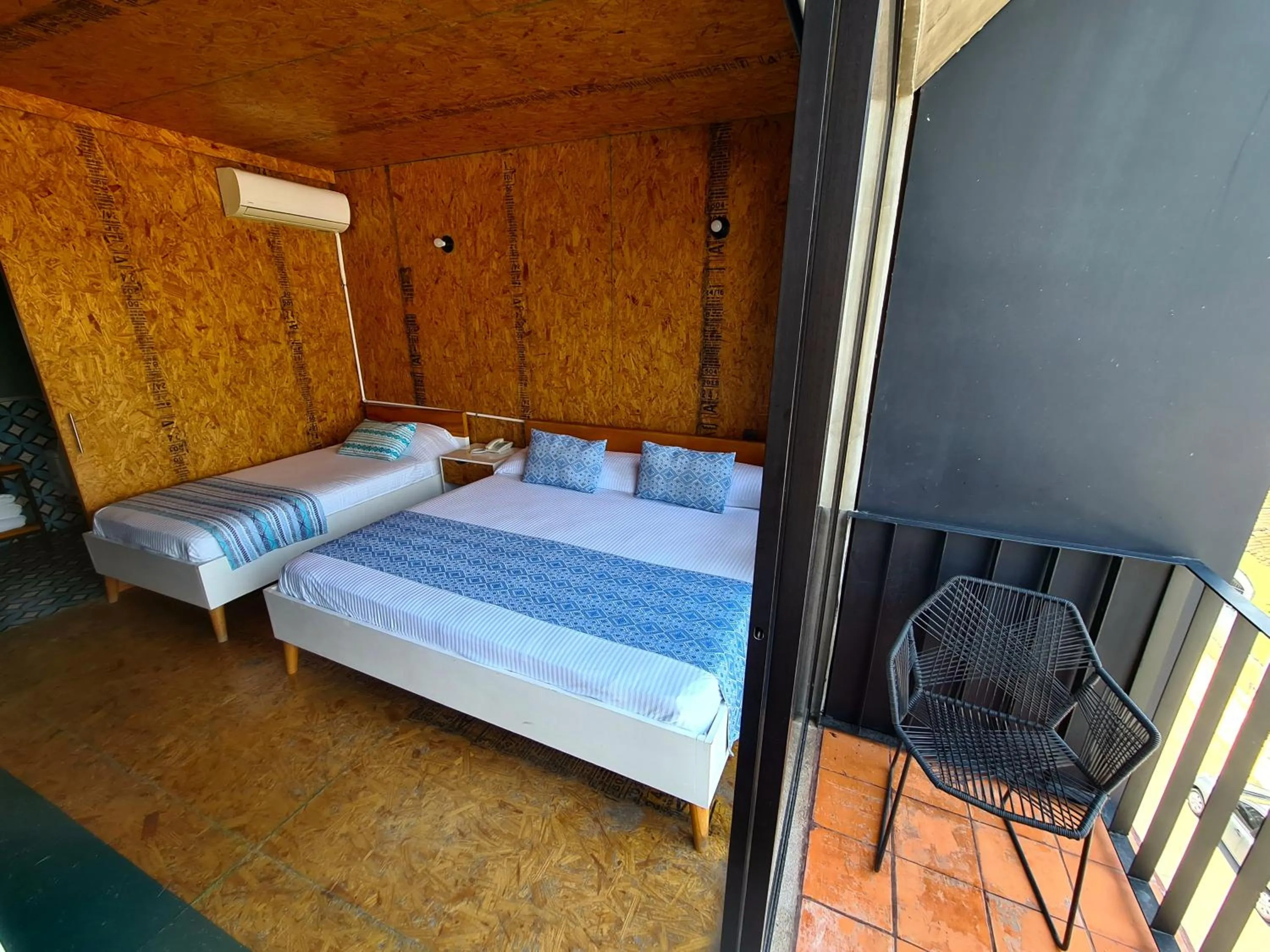 Bed in Hotel Momotus Tuxtla