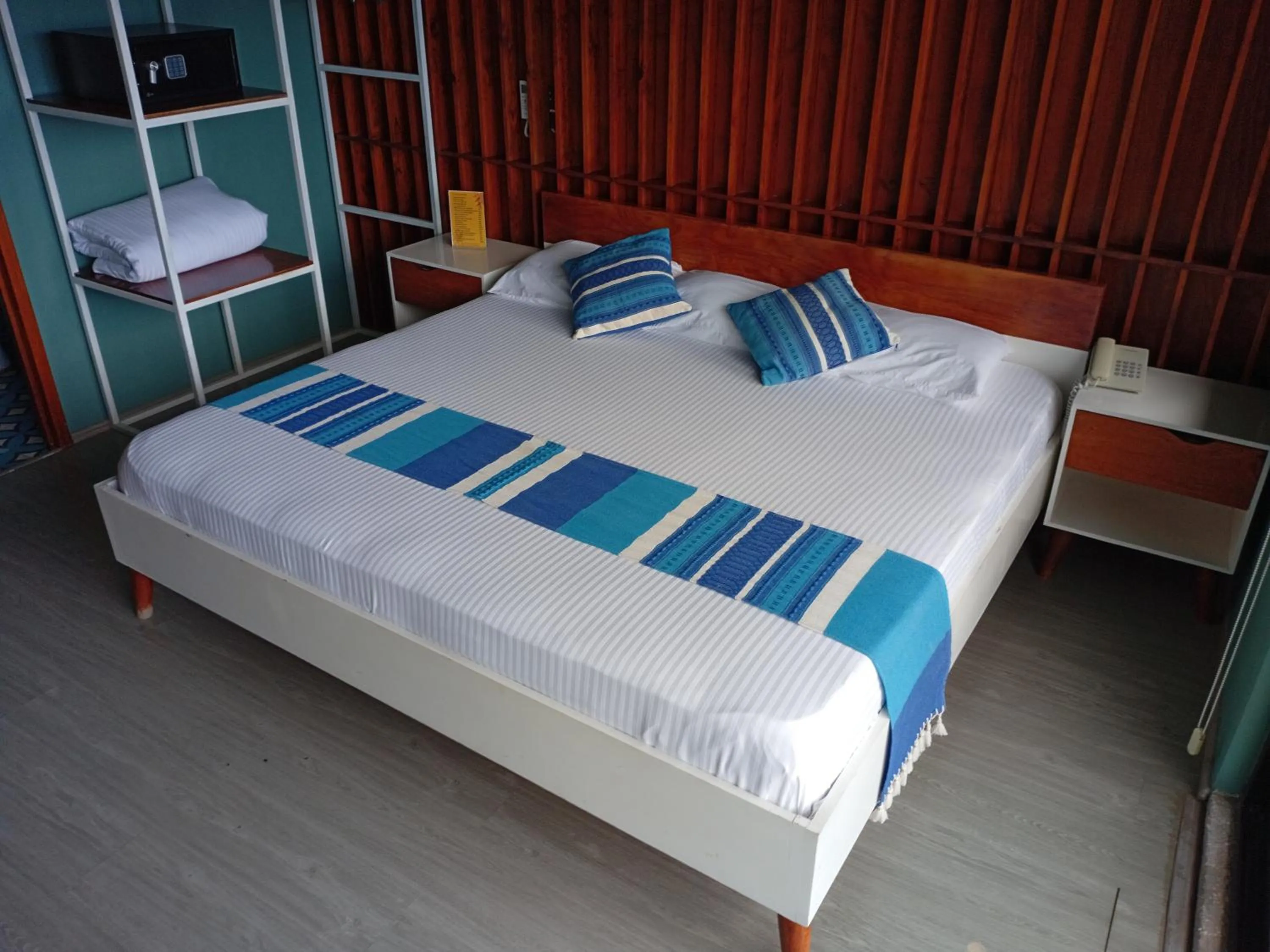 Bed in Hotel Momotus Tuxtla