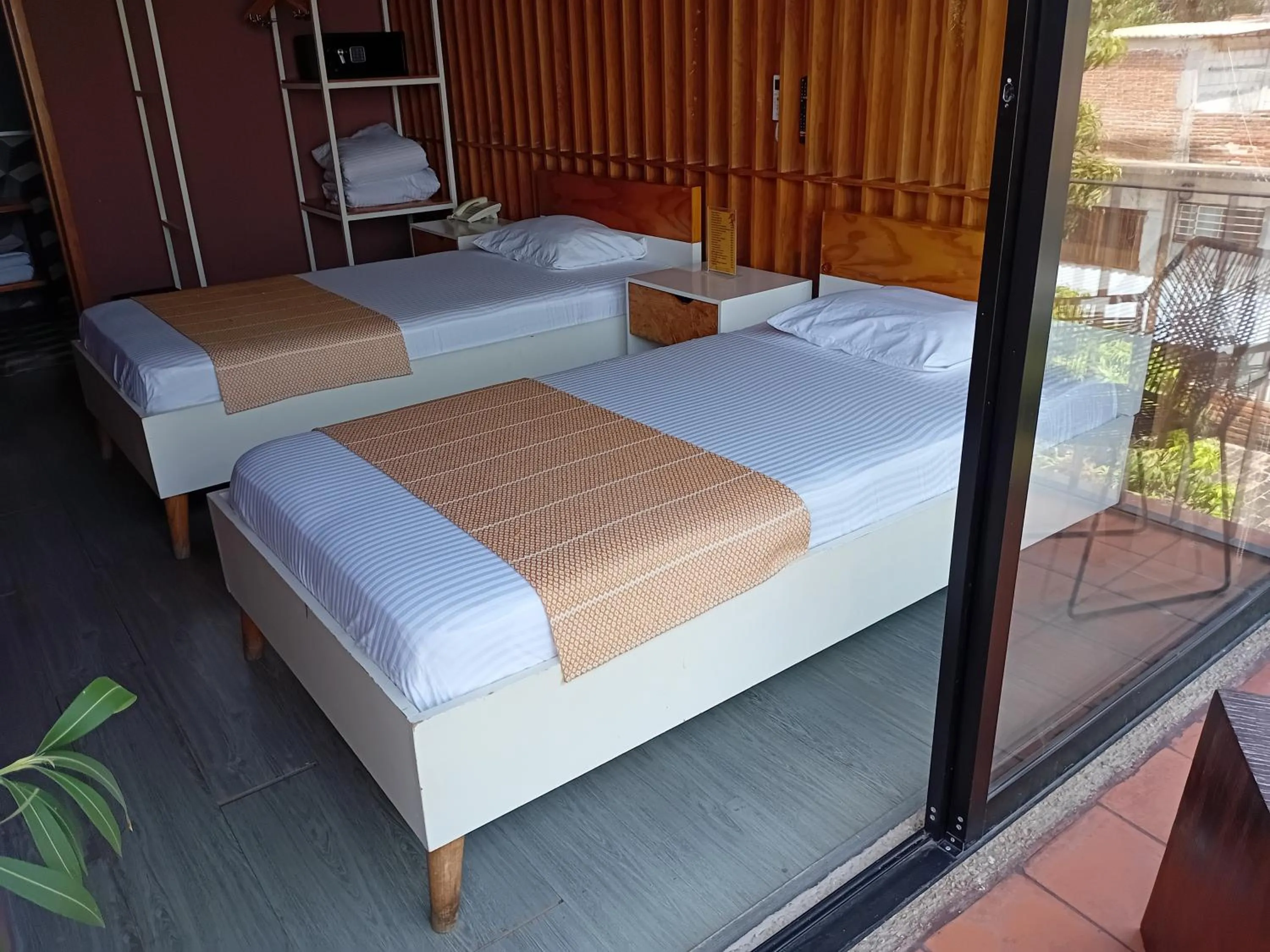 Bed in Hotel Momotus Tuxtla