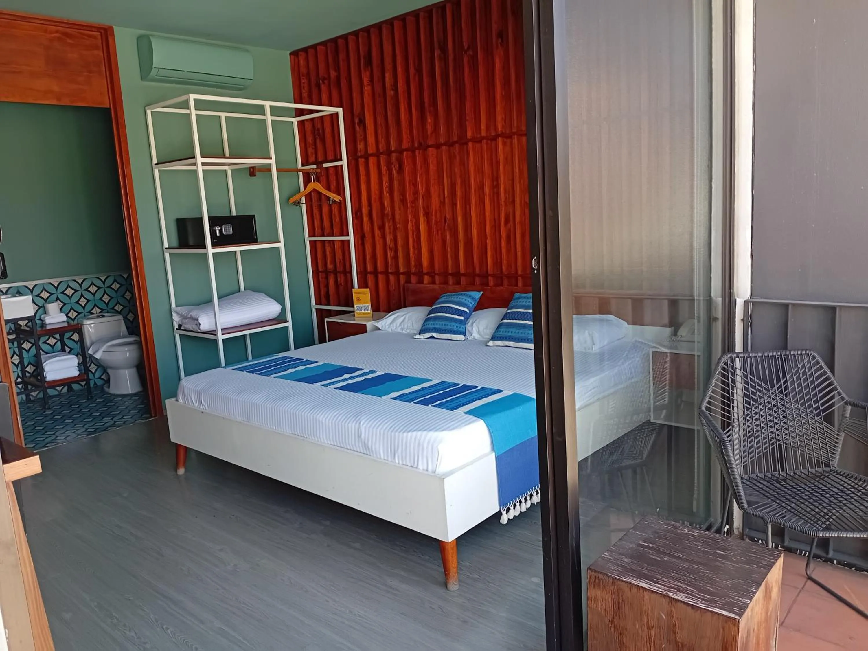 Bed in Hotel Momotus Tuxtla