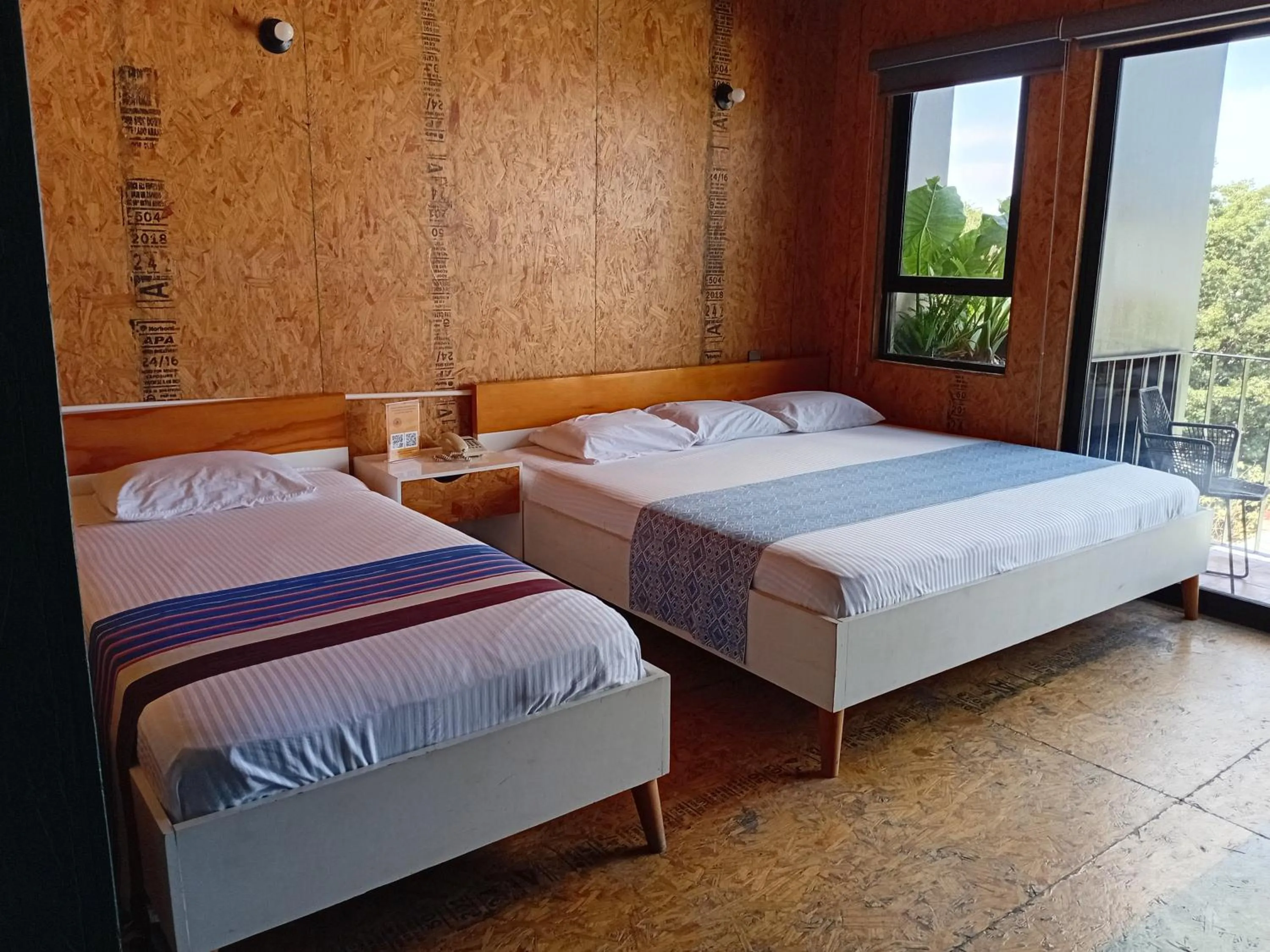 Bed in Hotel Momotus Tuxtla