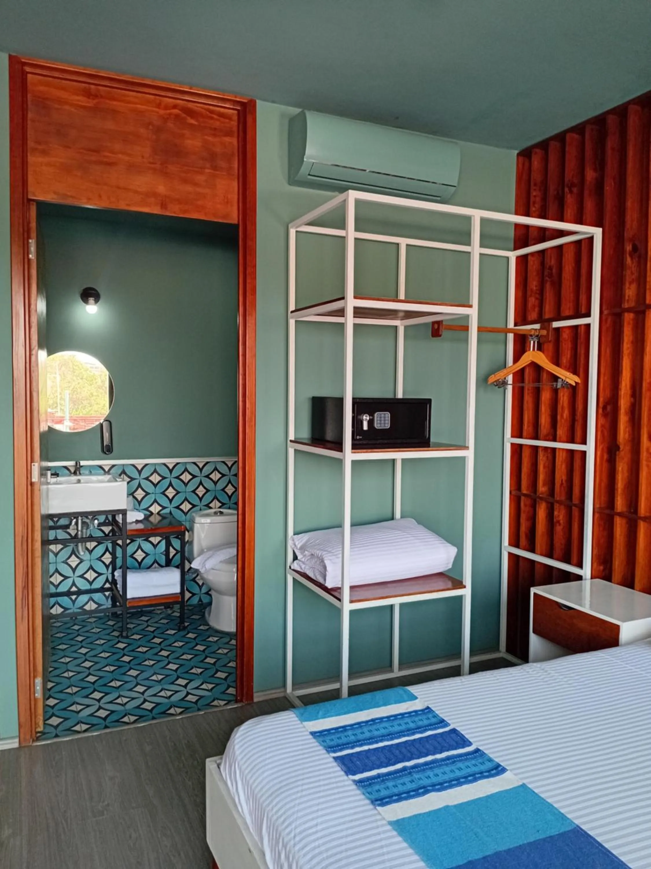 Bed in Hotel Momotus Tuxtla