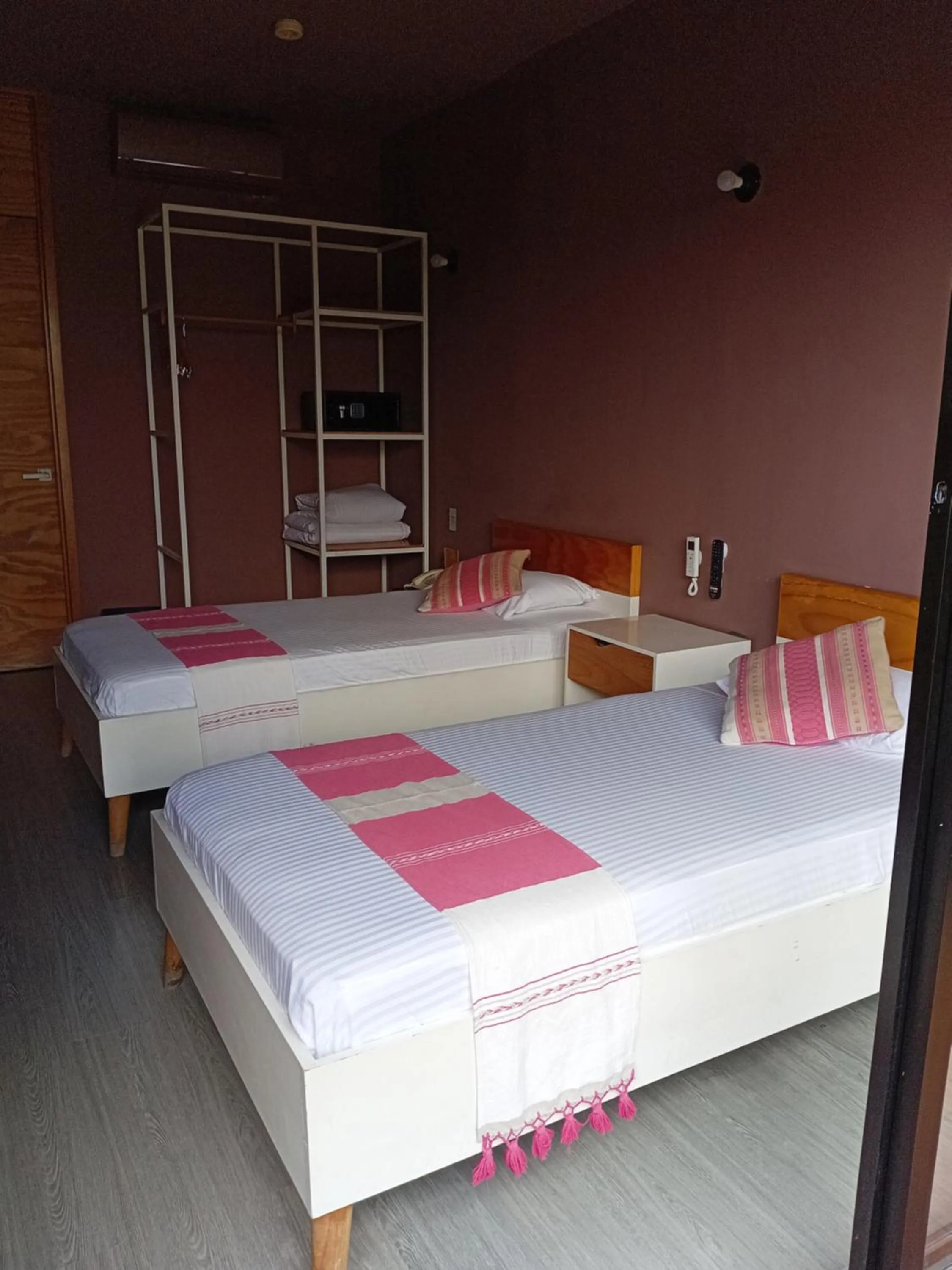 Bed in Hotel Momotus Tuxtla
