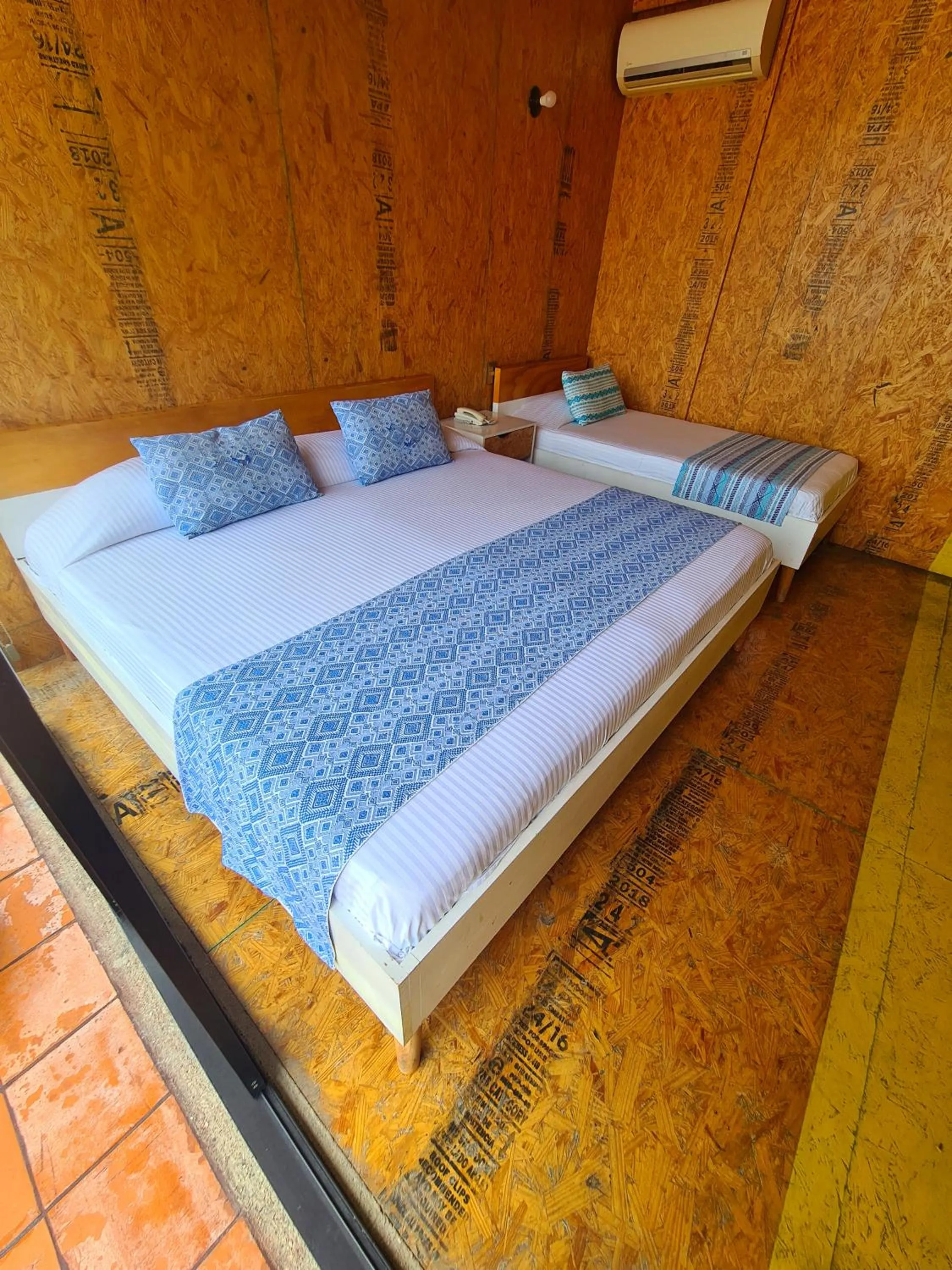 Bed in Hotel Momotus Tuxtla