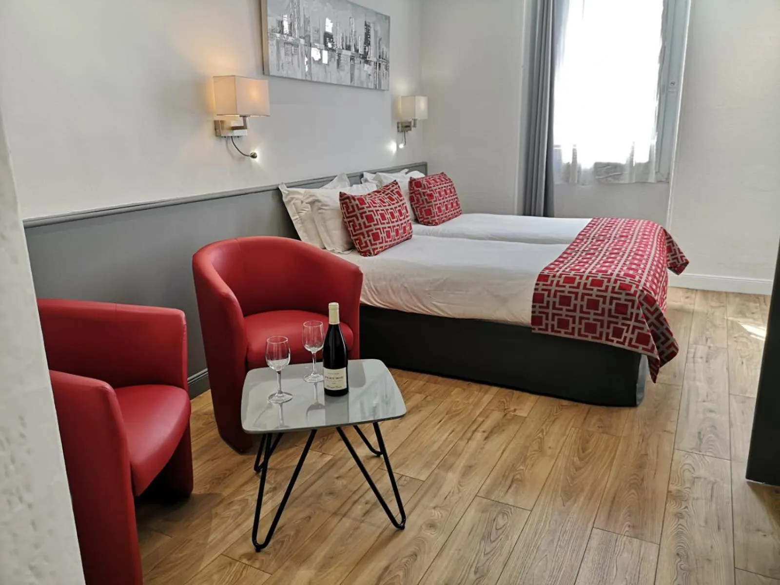 Bedroom, Bed in Hotel Boréal Nice