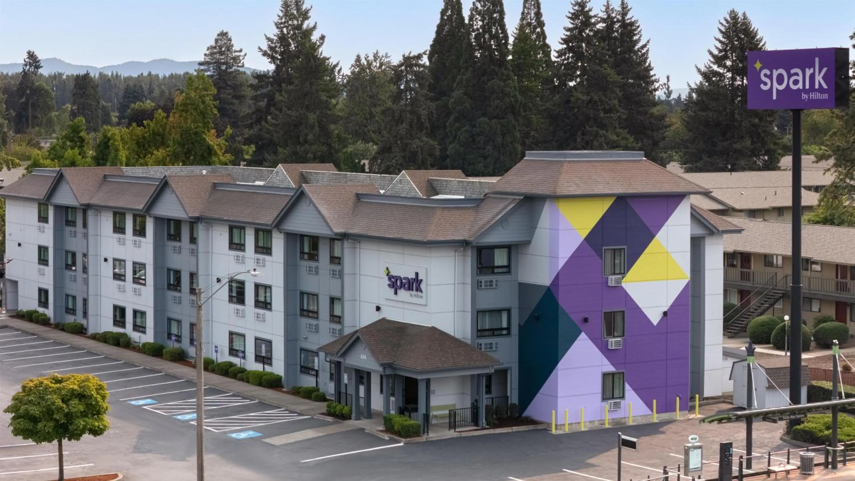 Property building in Spark by Hilton Springfield Eugene