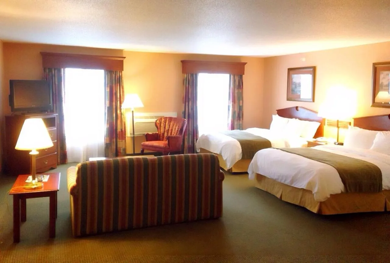 Bed in GrandStay Hotel & Suites Downtown Sheboygan