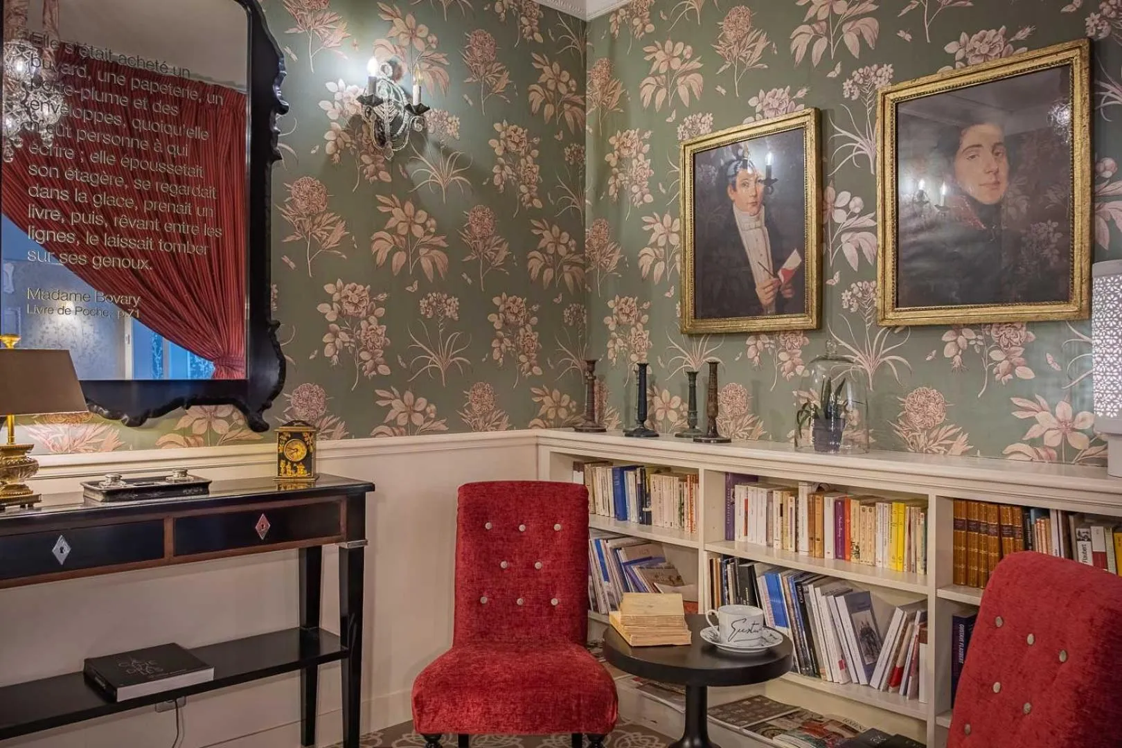 Library in Hôtel Littéraire Gustave Flaubert, BW Signature Collection