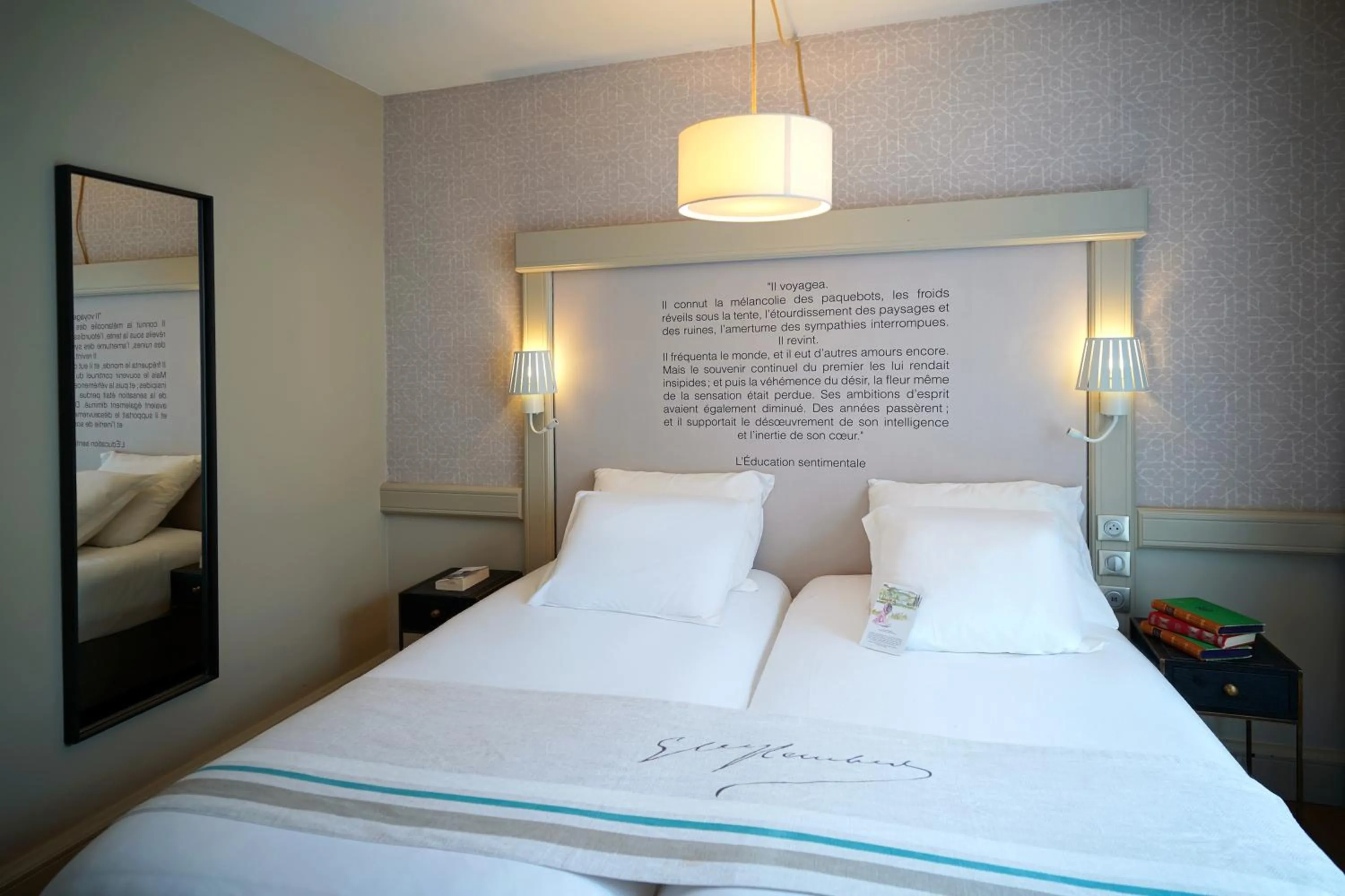 Bedroom, Bed in Hôtel Littéraire Gustave Flaubert, BW Signature Collection