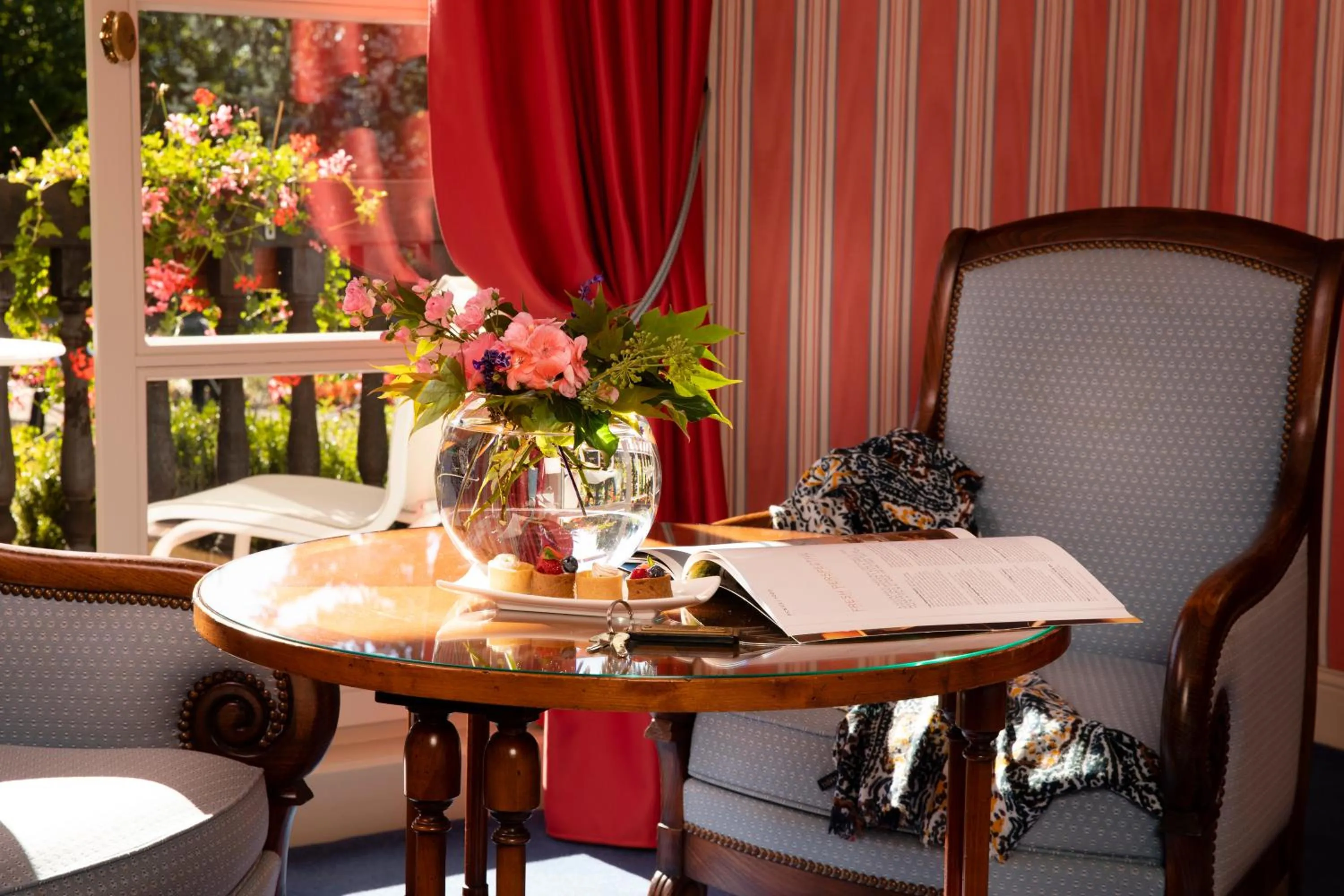 Balcony/Terrace in Hôtel Château de l'ile