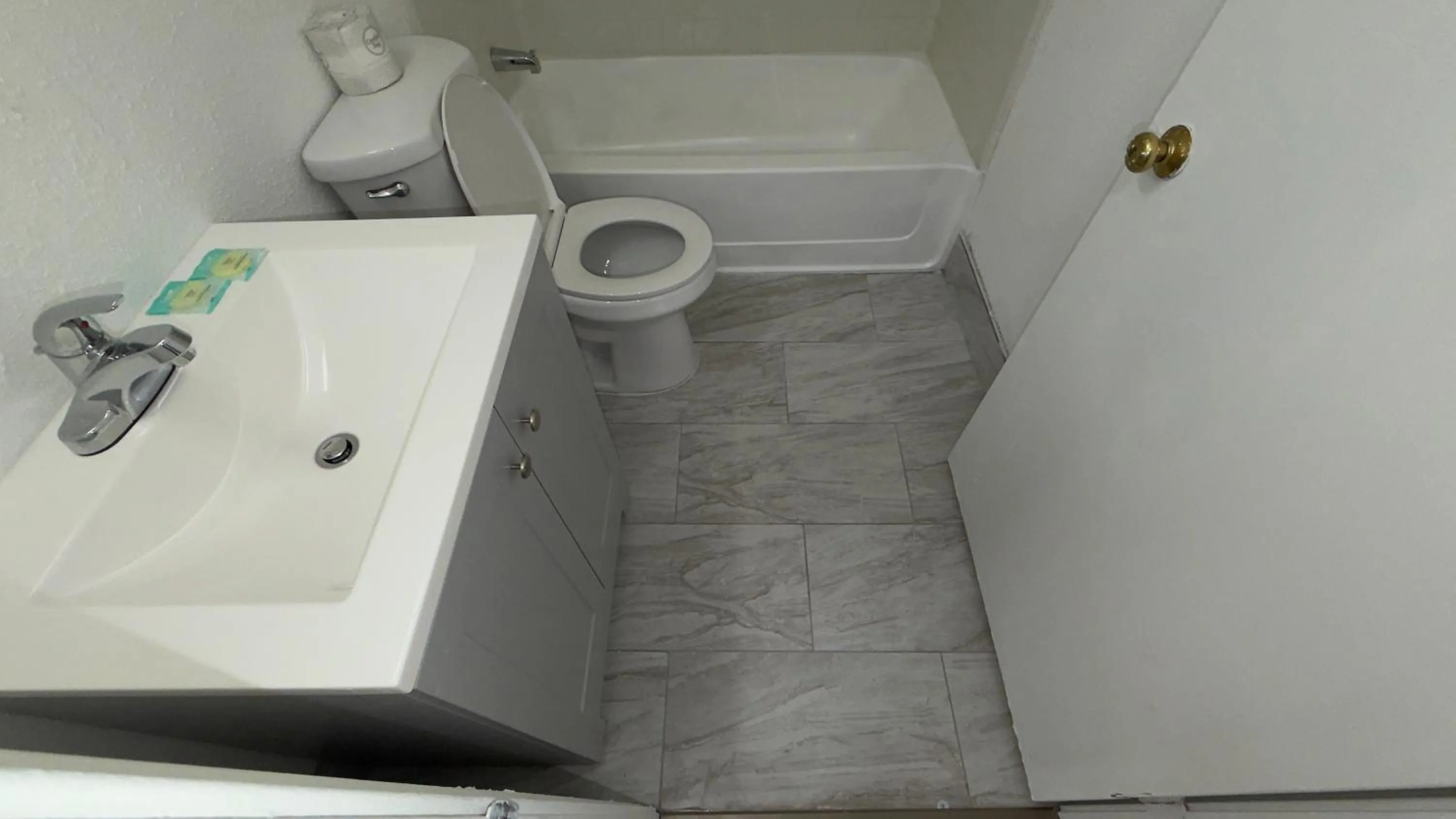 Shower in Welcome Suites Hazelwood Extended Stay Hotel