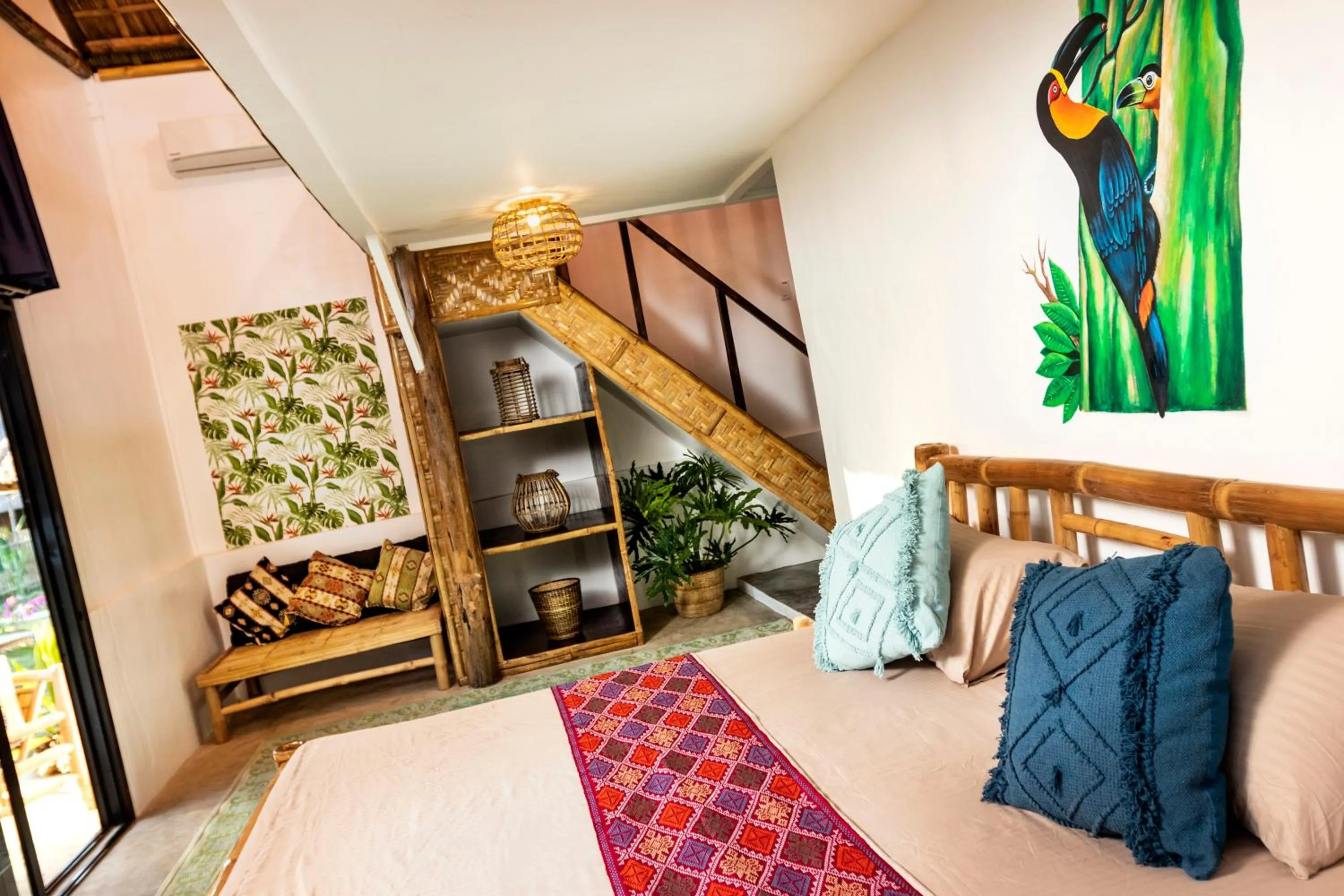 Bed in Three Little Birds Resort