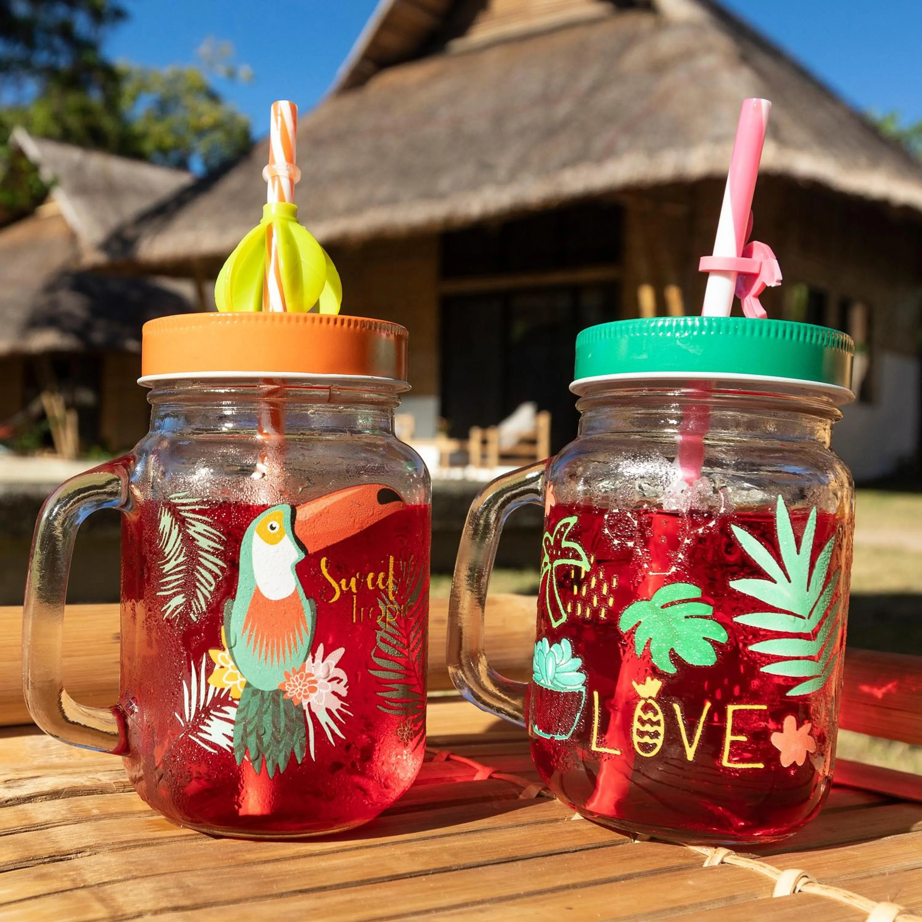 Drinks in Three Little Birds Resort