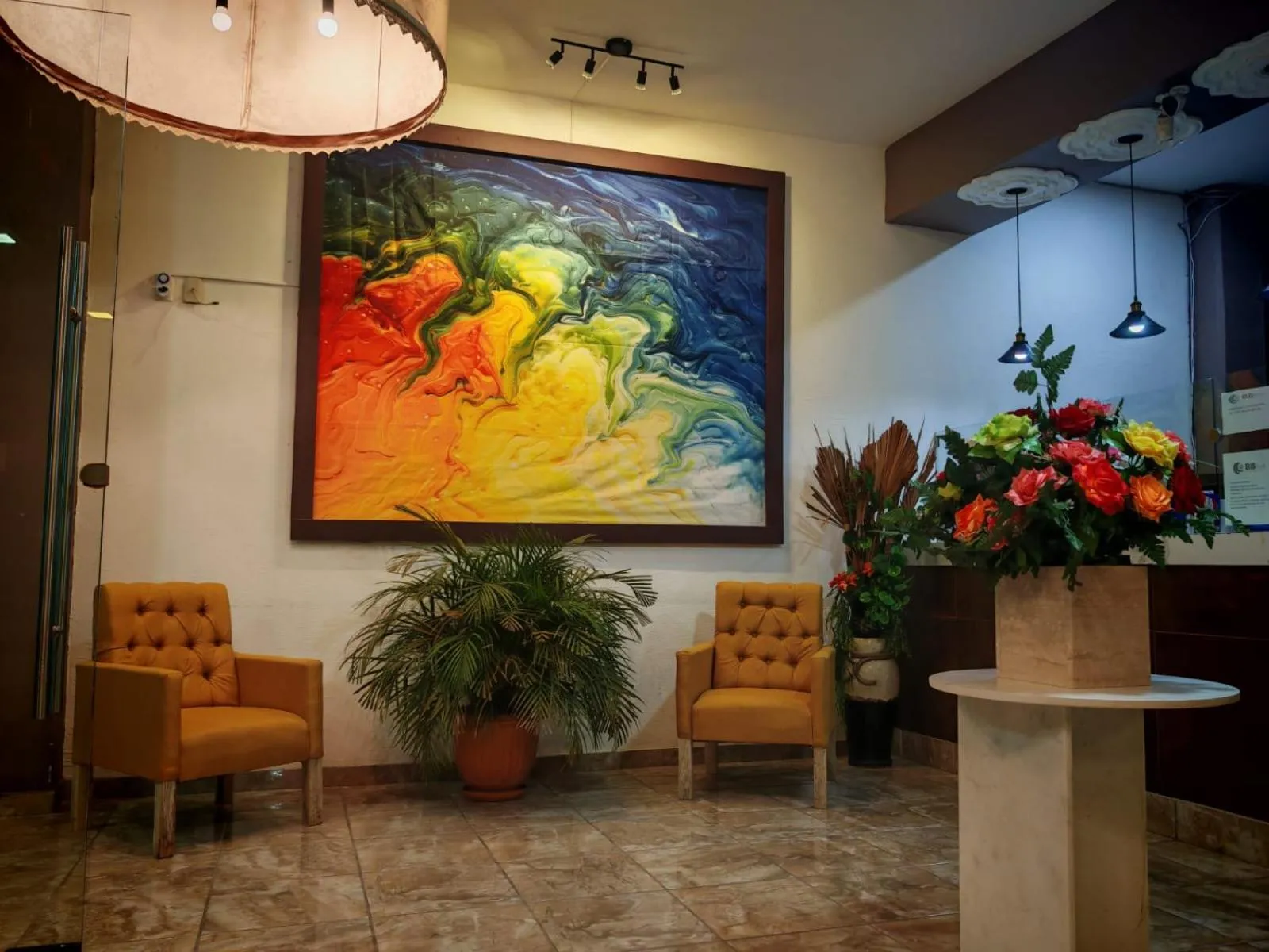 Seating area in BB INN