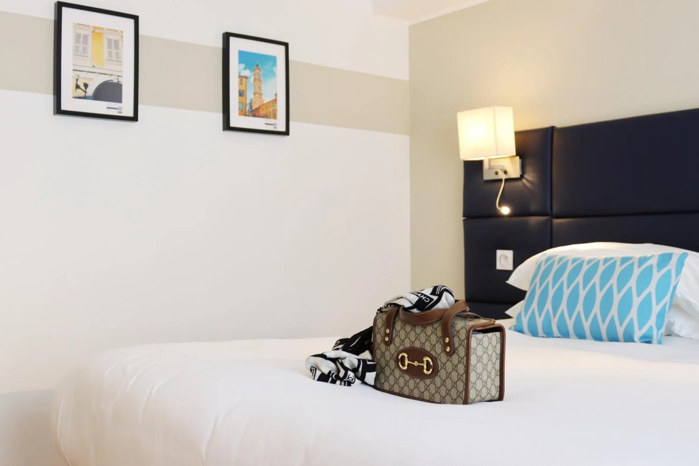 Bedroom, Bed in Hotel Nice Riviera