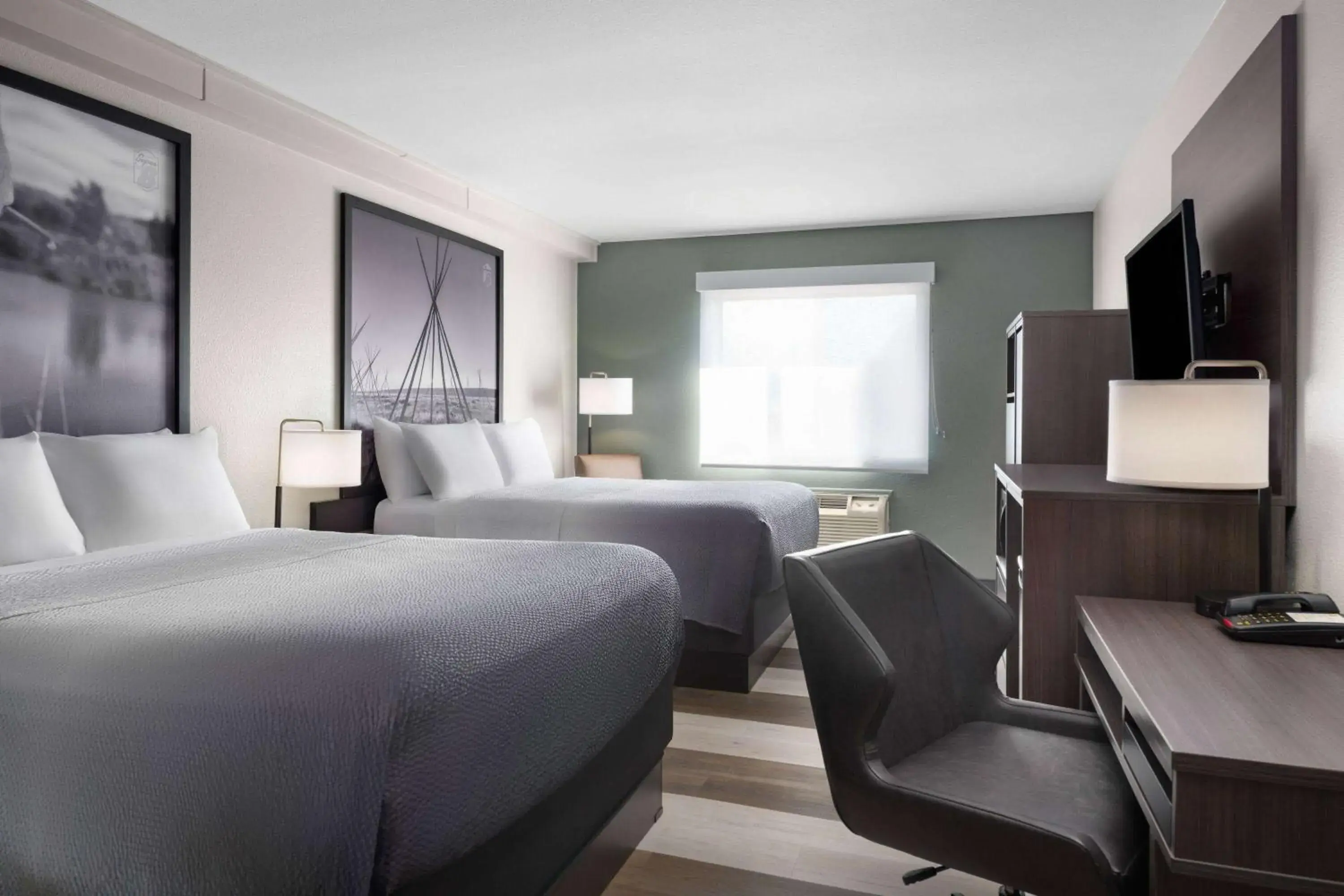 Queen Room with Two Queen Beds - Non-Smoking in Super 8 by Wyndham Columbus Queen Room with Two Queen Beds - Non-Smoking in Super 8 by Wyndham Columbus