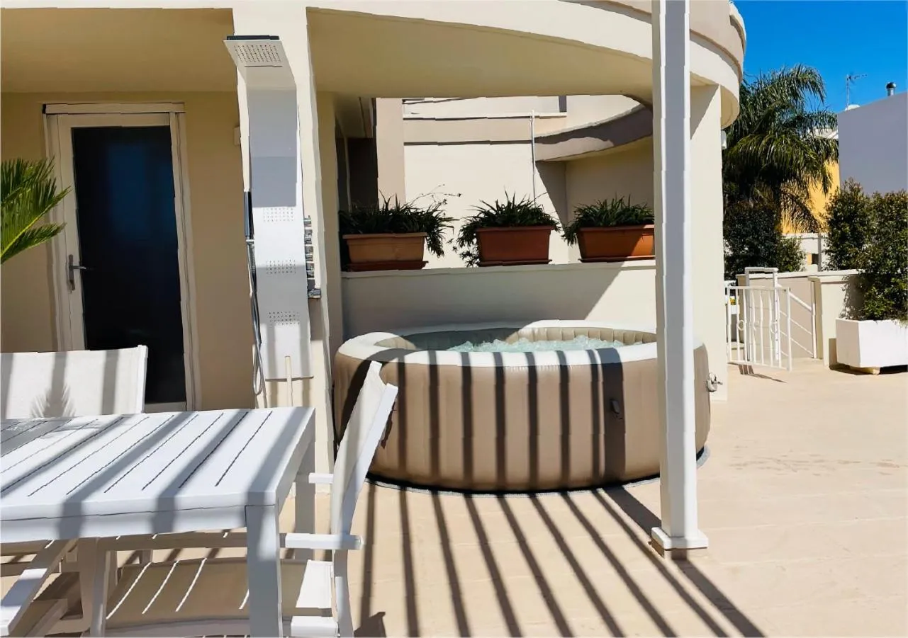 Patio in La Collina di Montegrappa - Suites with Heated Private Pool - Suites with Shared Pool