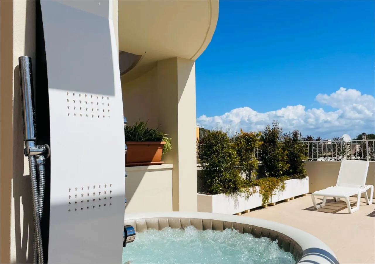 Patio in La Collina di Montegrappa - Suites with Heated Private Pool - Suites with Shared Pool