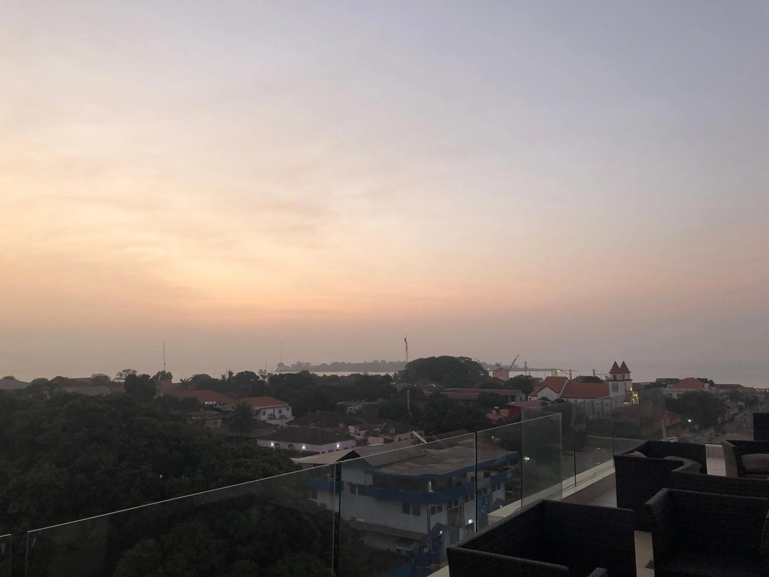 Pool view in Bissau Royal Hotel