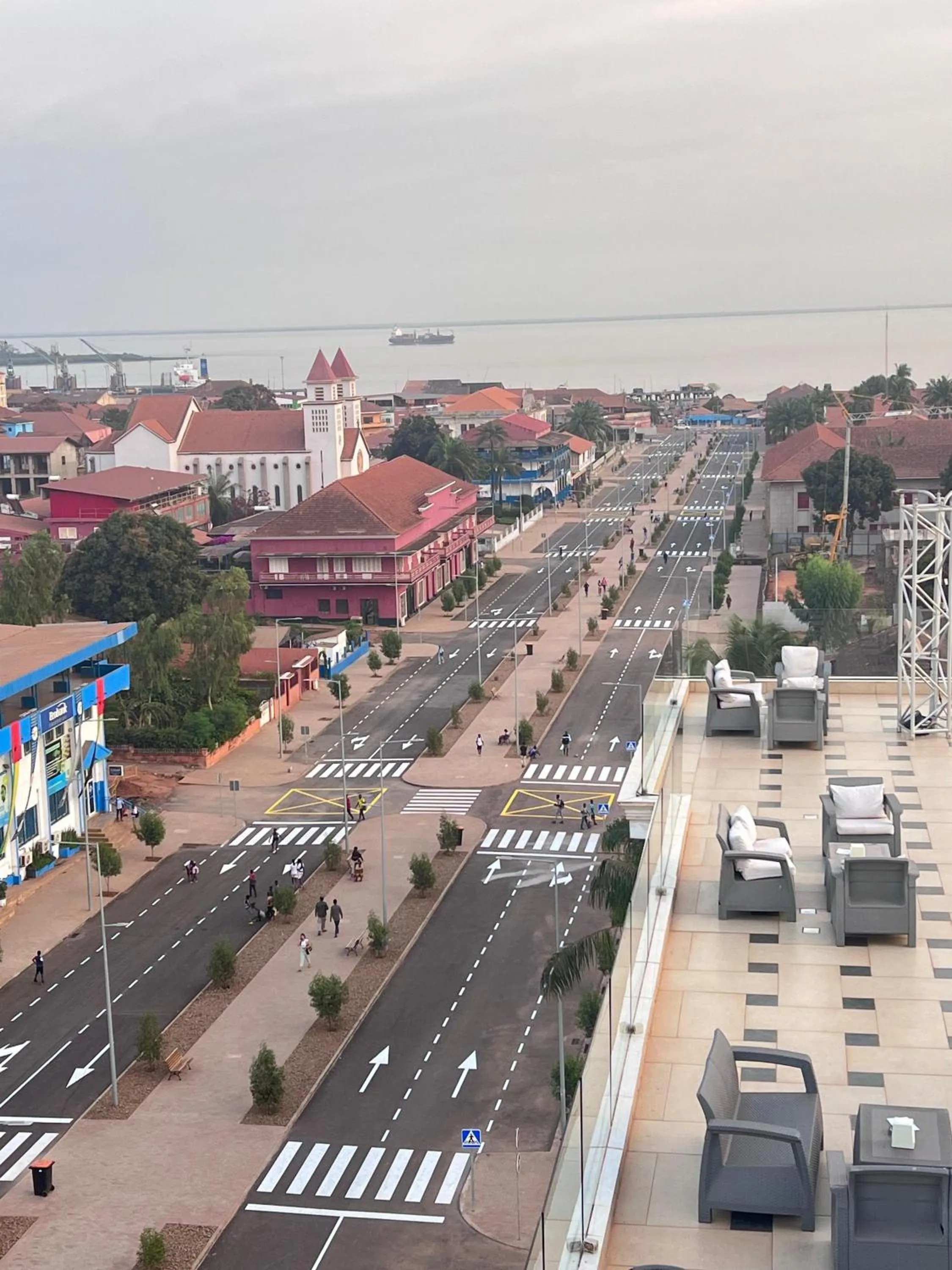 City view in Bissau Royal Hotel