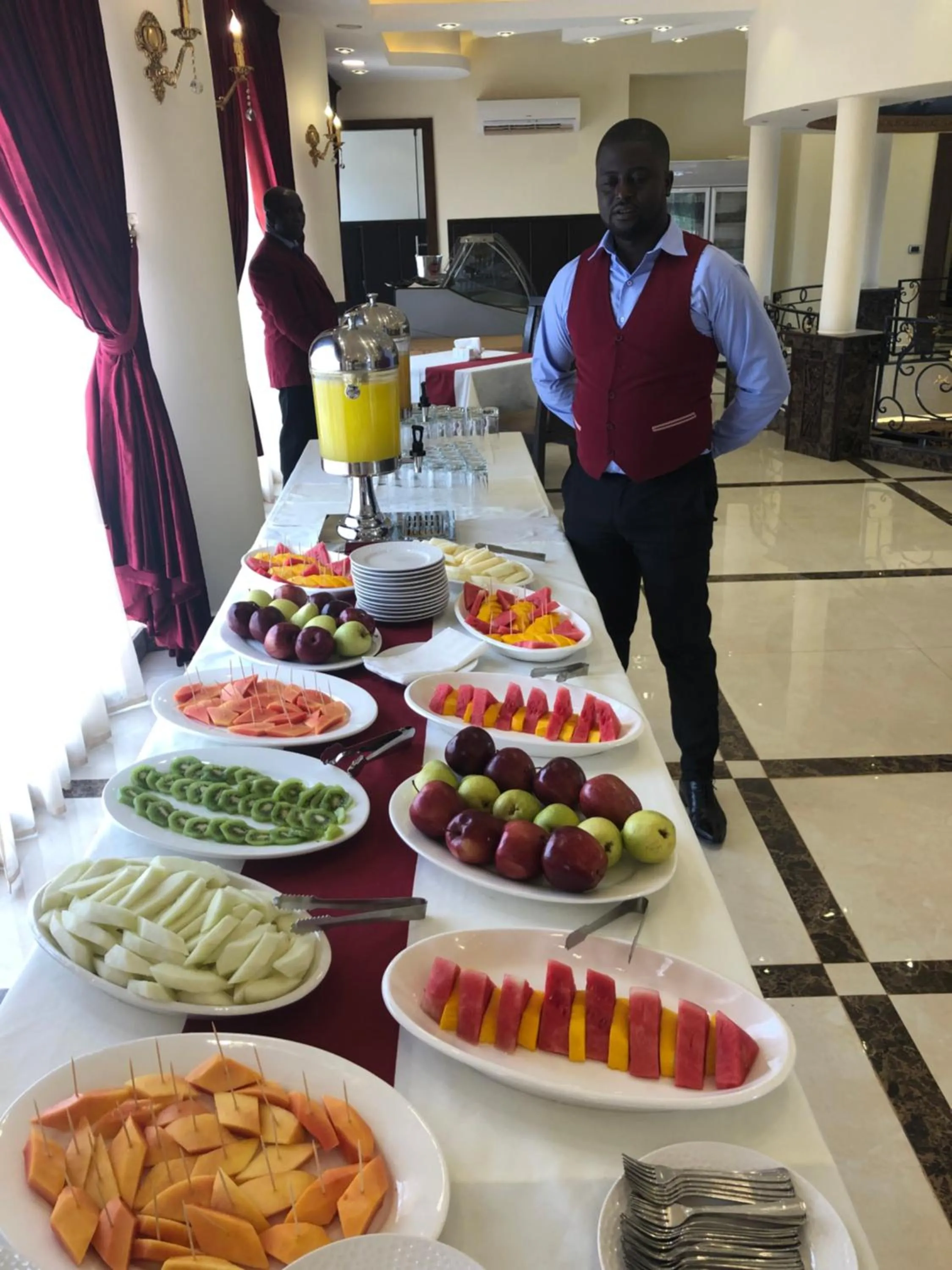 Food and drinks in Bissau Royal Hotel