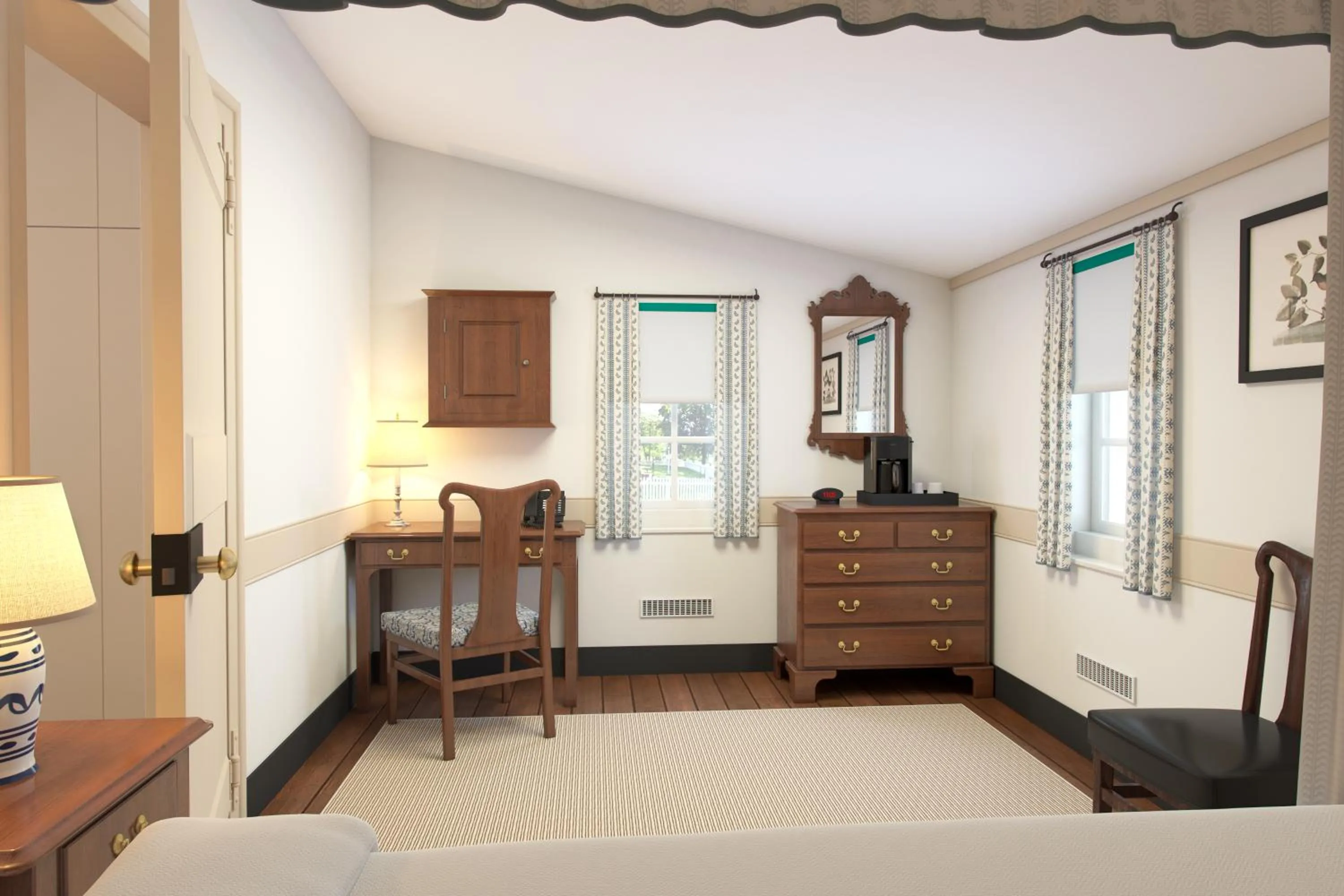 Bedroom, Bed in Colonial Houses, an official Colonial Williamsburg Hotel