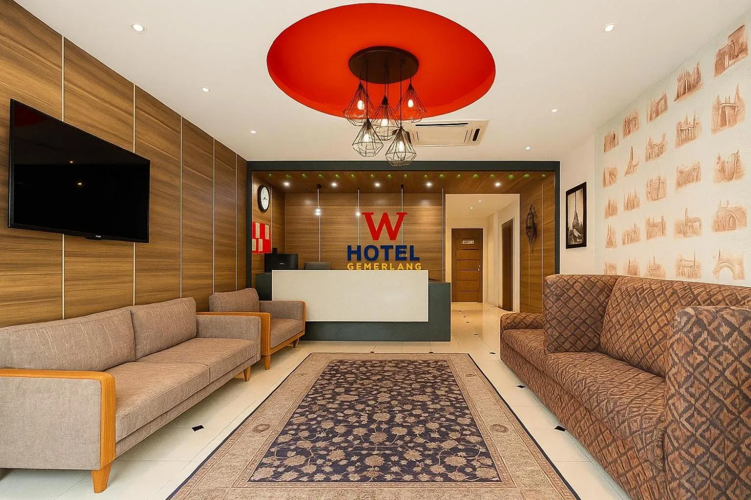 Lobby or reception in W Hotel Cemerlang